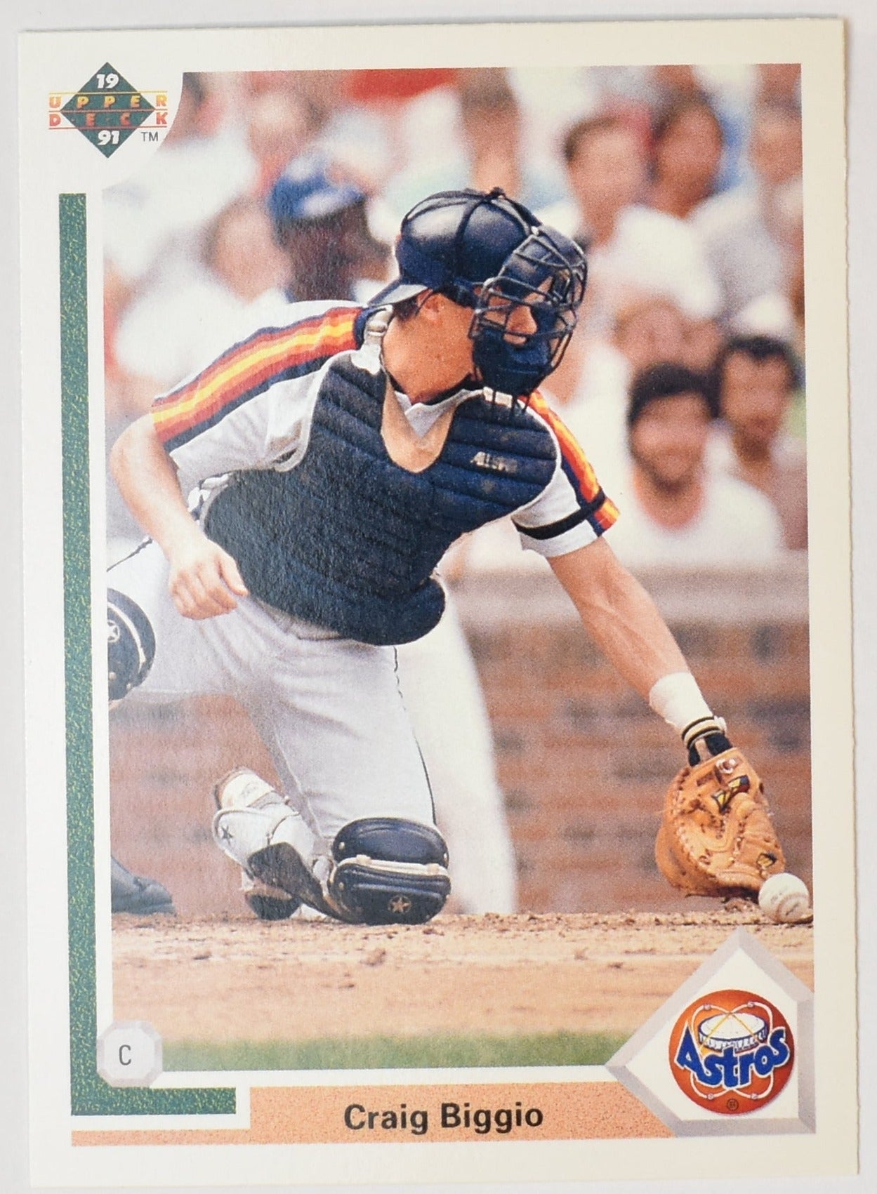 Craig Biggio 158 Upper Deck Baseball Card 1991 Houston Astros