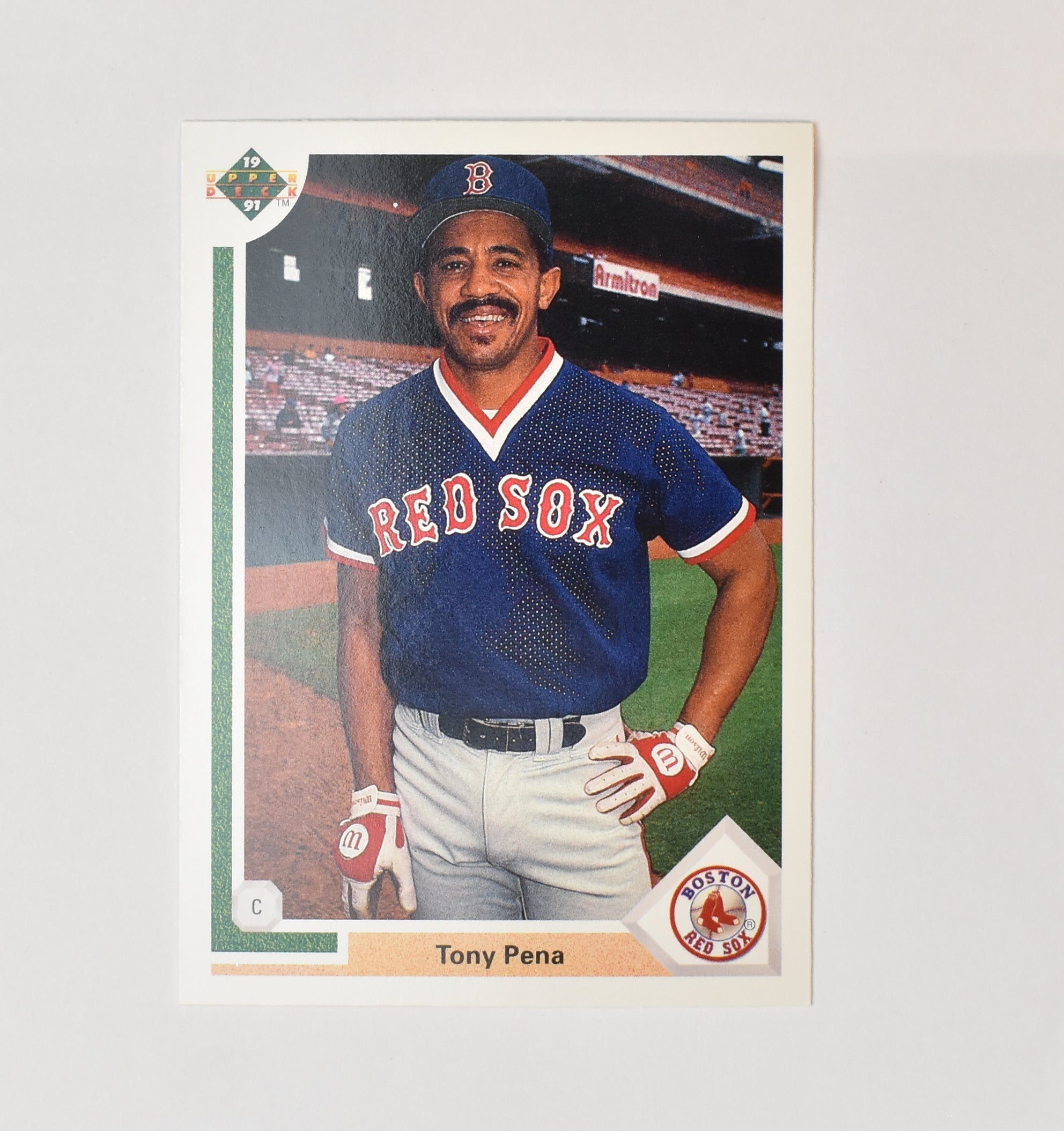 Tony Pena 652 Upper Deck Baseball Card 1991 Boston Red Sox