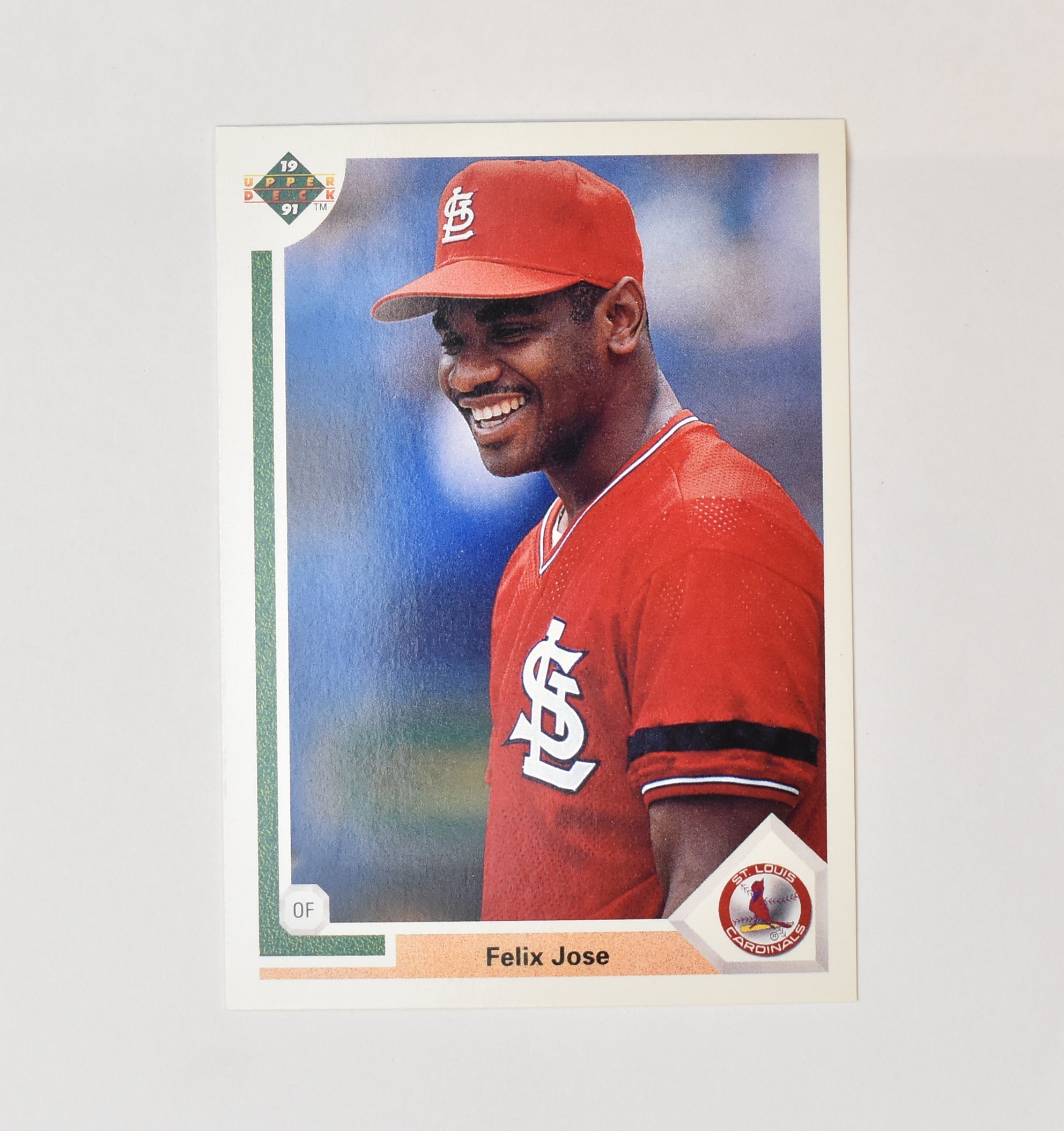 Felix Jose 387 Upper Deck Baseball Card 1991 St Louis Cardinals