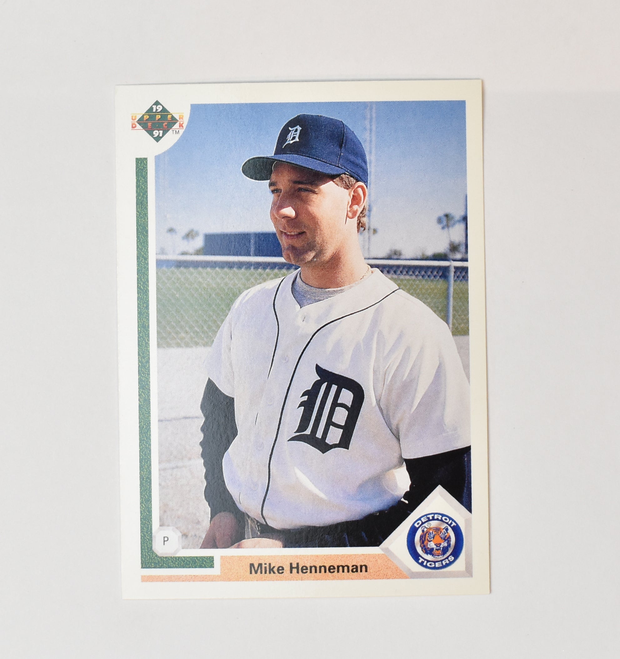 Mike Henneman 386 Upper Deck Baseball Card 1991 Detroit Tigers