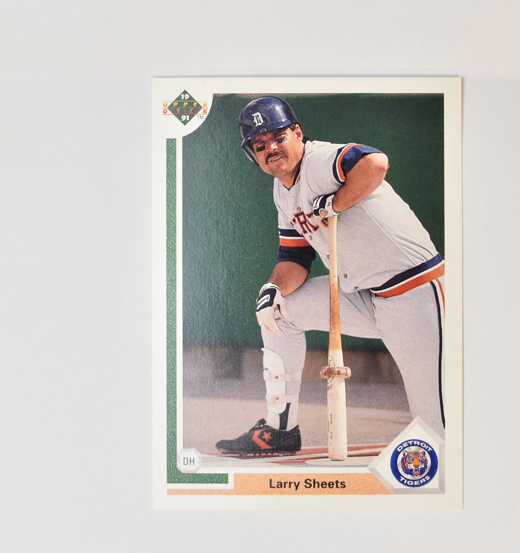 Larry Sheets 340 Upper Deck Baseball Card 1991 Detroit Tigers