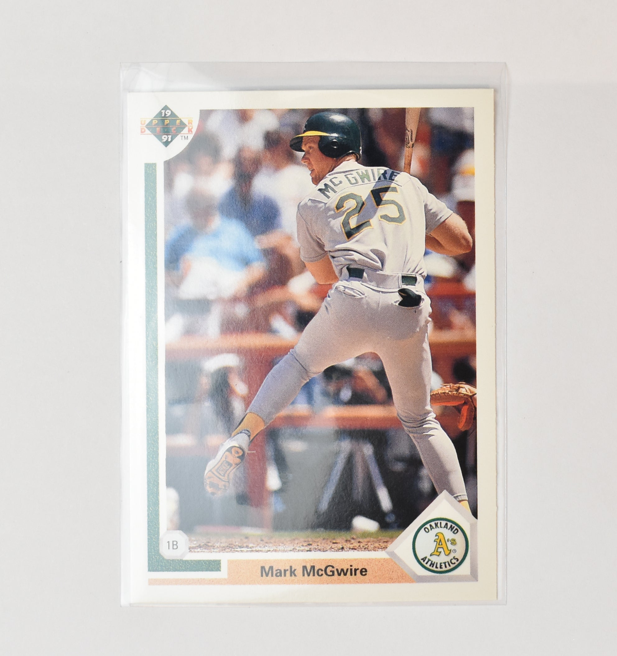 Mark Mcgwire 174 Upper Deck 91 Baseball Card Oakland Athletics