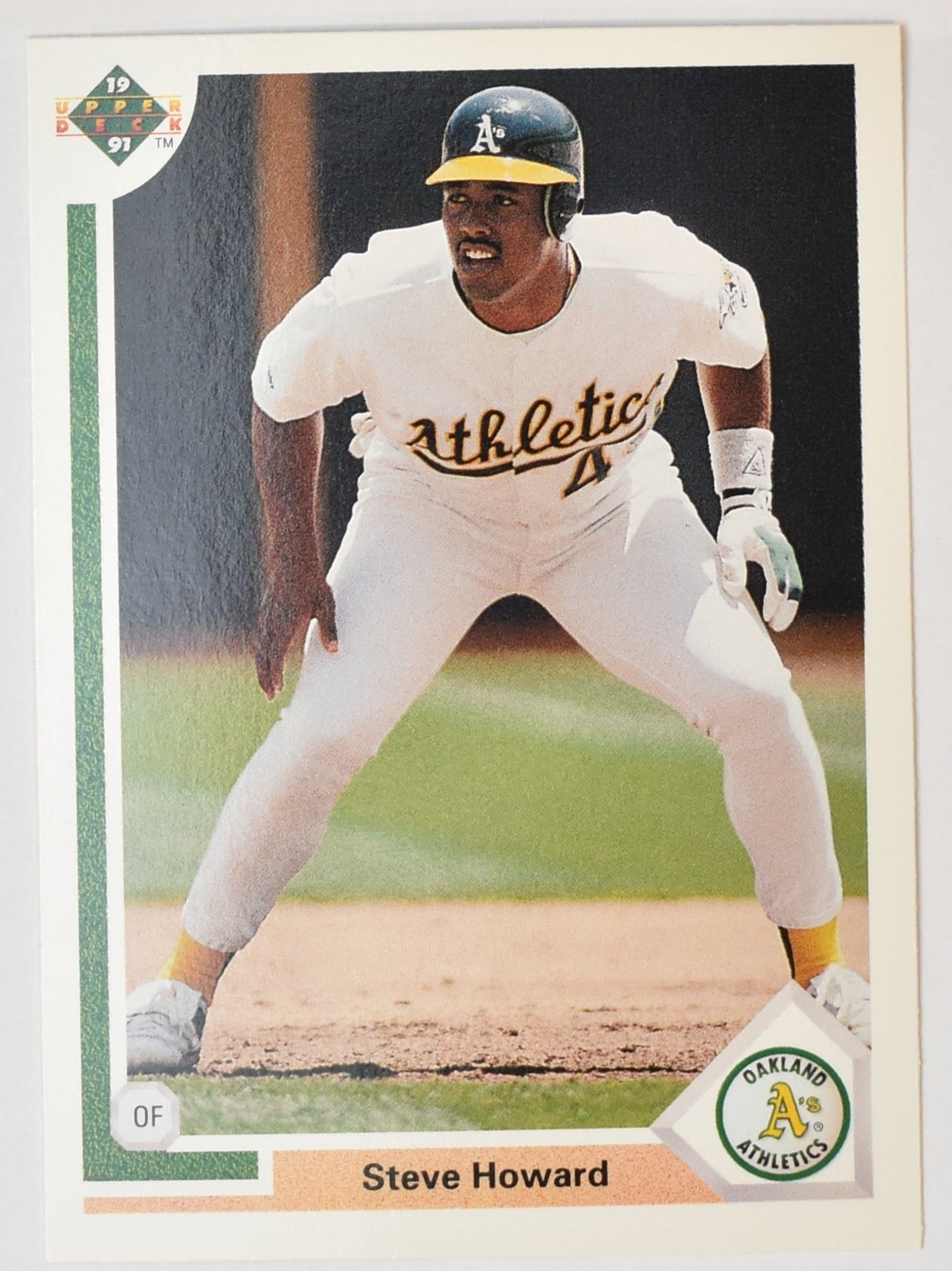 Steve Howard 277 Upper Deck 1991 Baseball Card Oakland Athletics