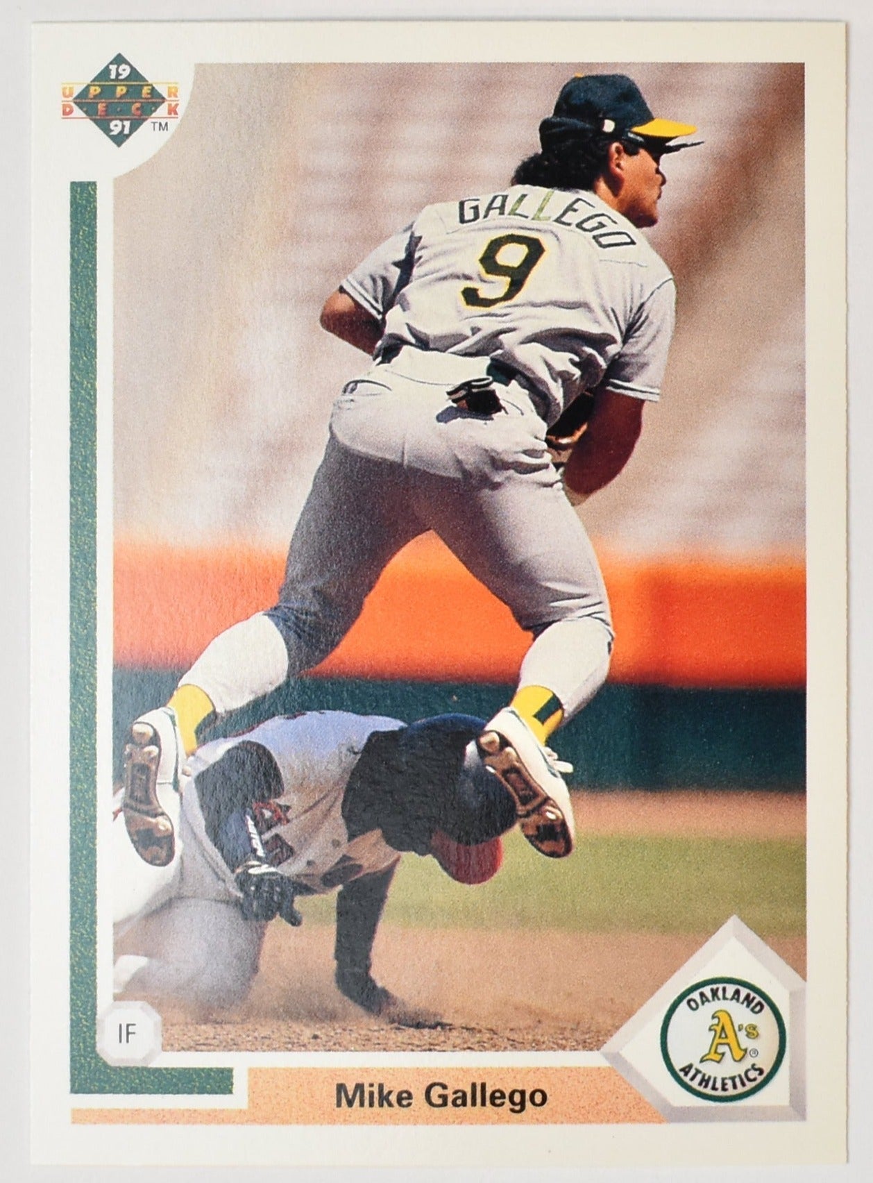 Mike Gallego 151 Upper Deck 1991 Baseball Card Oakland Athletics
