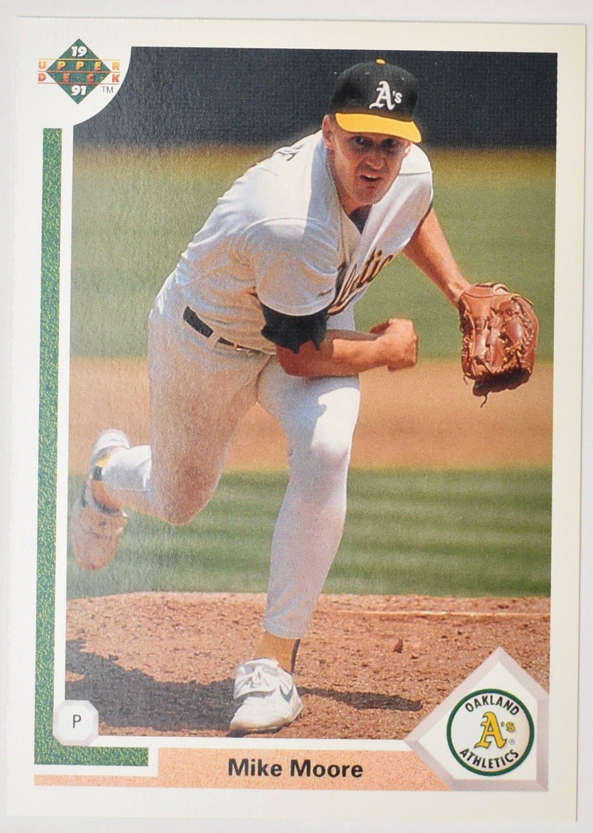 Mike Moore 423 Upper Deck 1991 Baseball Card Oakland Athletics