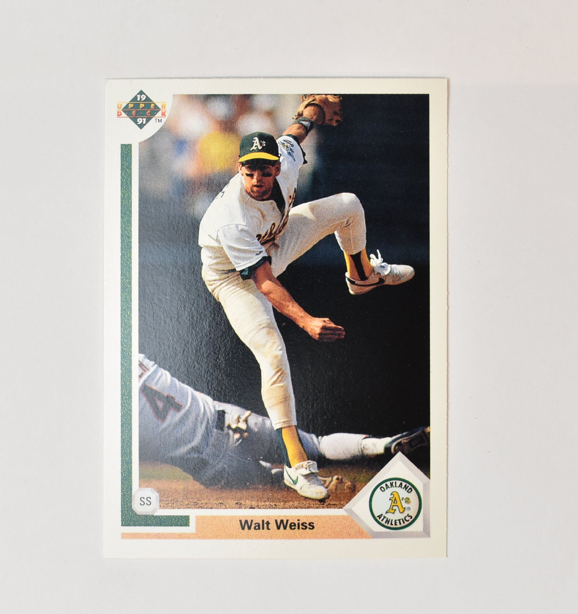 Walt Weiss 192 Upper Deck 1991 Baseball Card Oakland Athletics