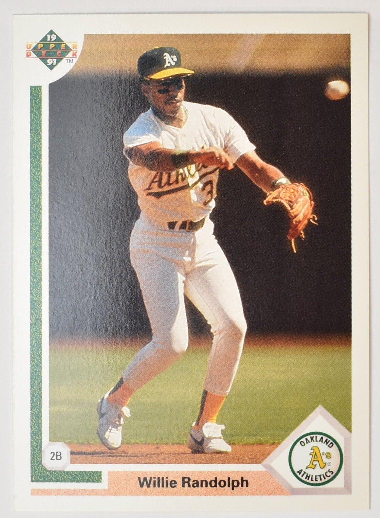 Willie Randolph 421 Upper Deck 1991 Baseball Card Oakland Athletics