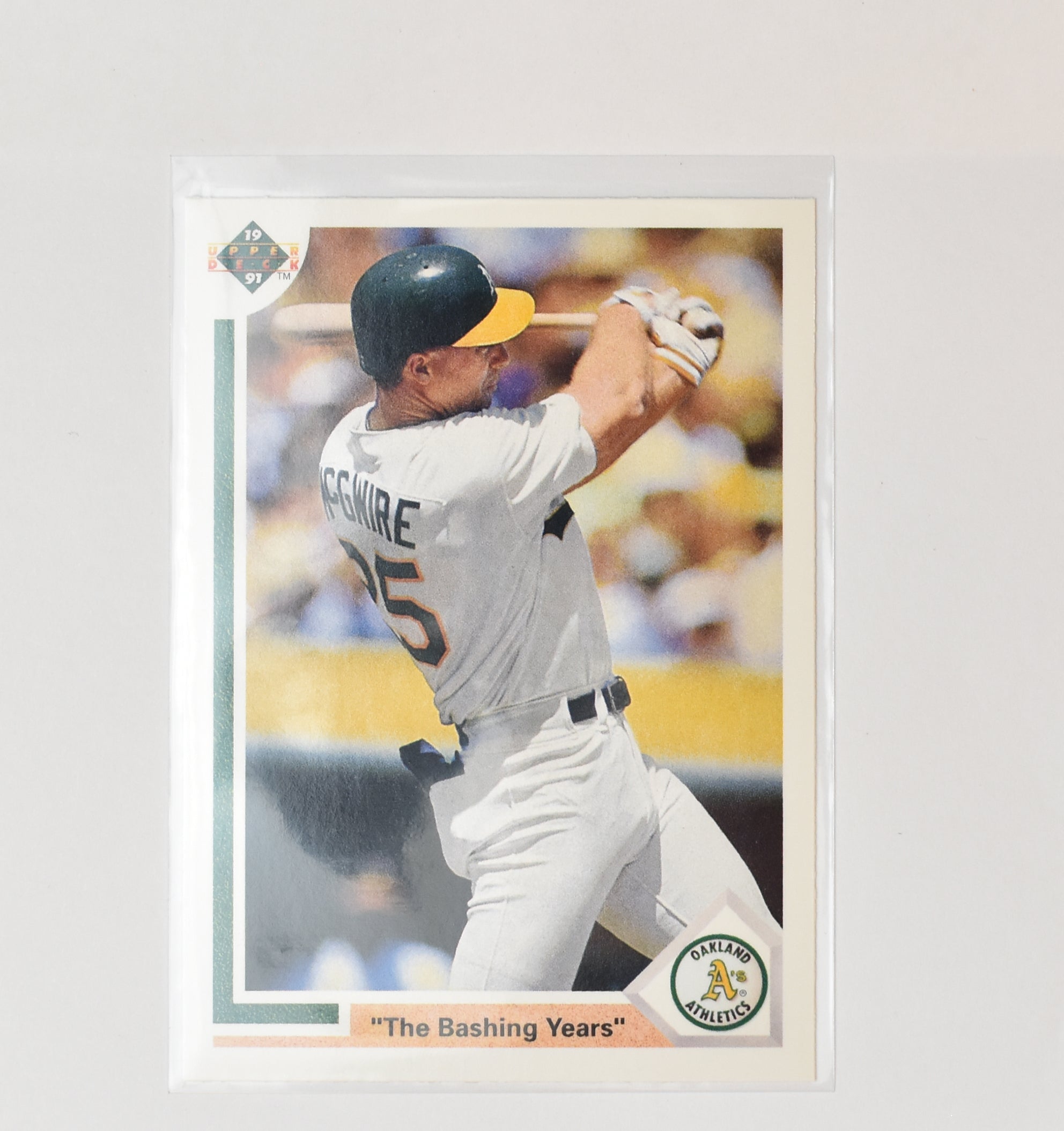 The Bashing Years 656 Mark Mcgwire Card Upper Deck 1991 Baseball Card Oakland At