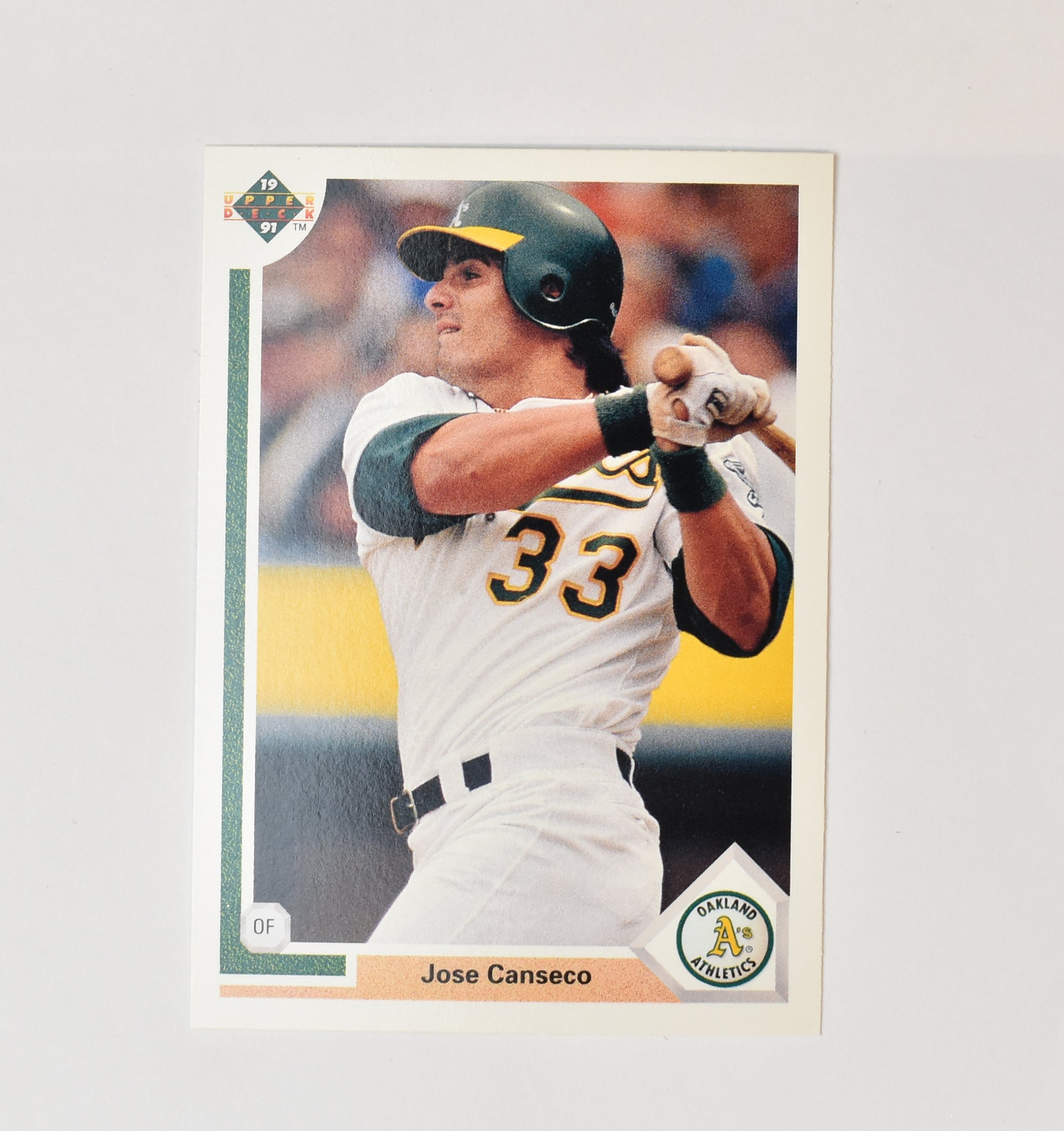 Jose Canseco 155 Upper Deck 1991 Baseball Card Oakland Athletics