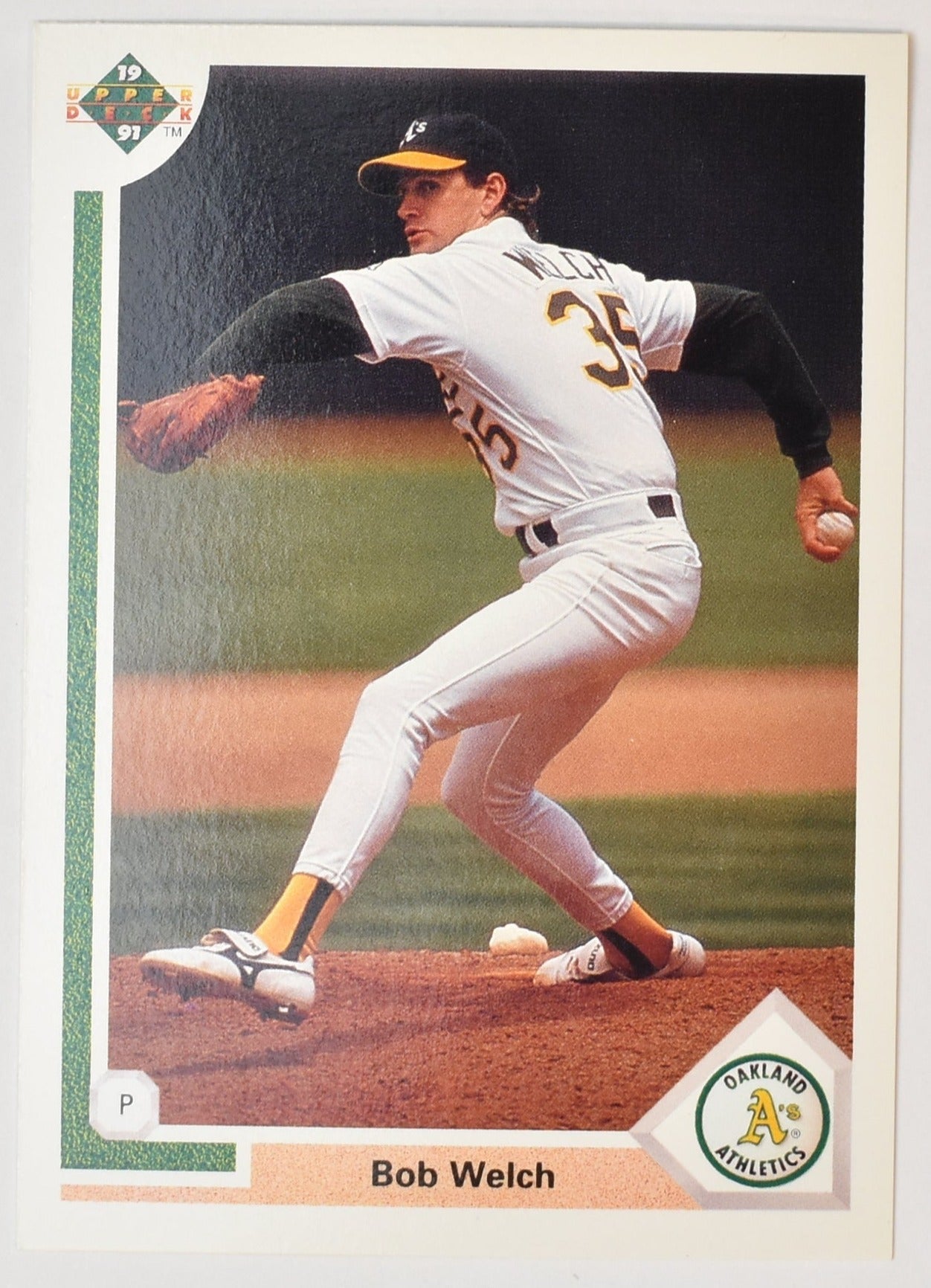 Bob Welch 425 Upper Deck 1991 Baseball Card Oakland Athletics