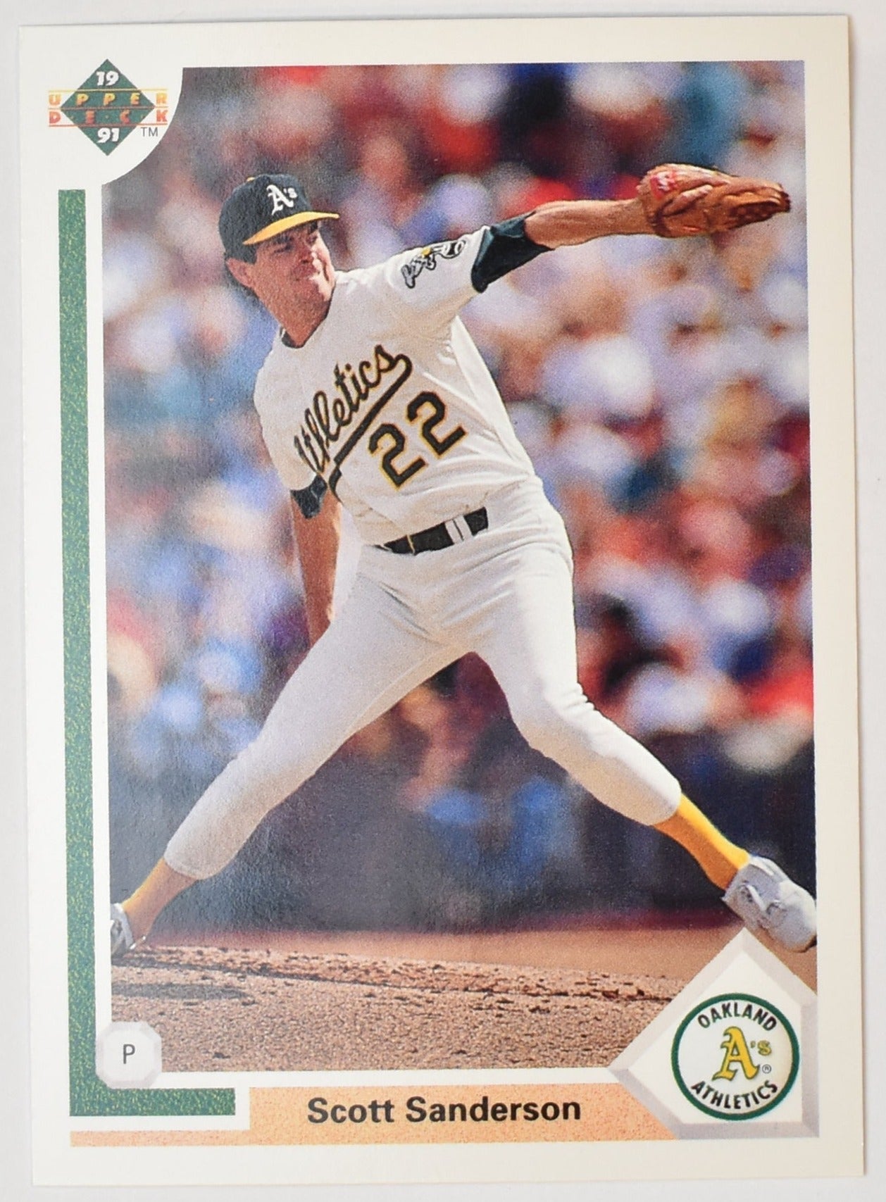 Scott Sanderson 582 Upper Deck 1991 Baseball Card Oakland Athletics