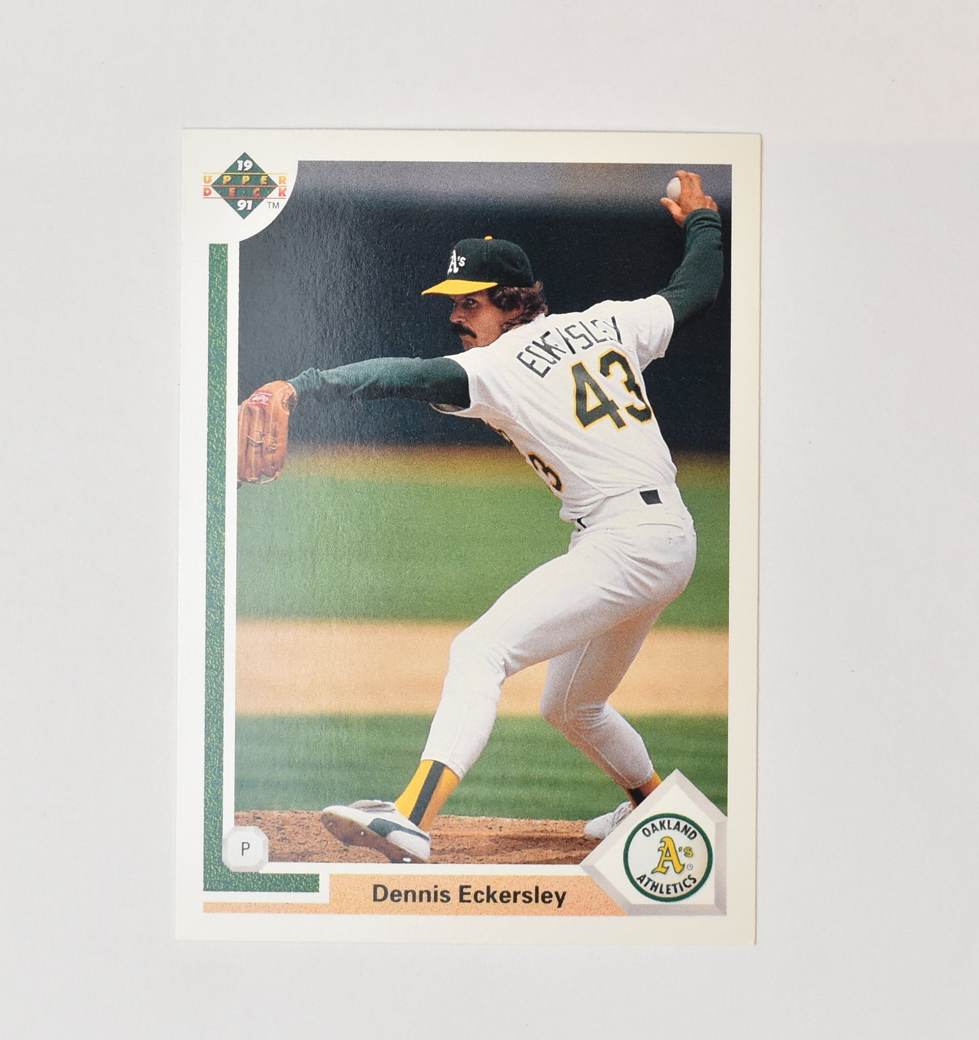 Dennis Eckersley 172 Upper Deck 1991 Baseball Card Oakland Athletics