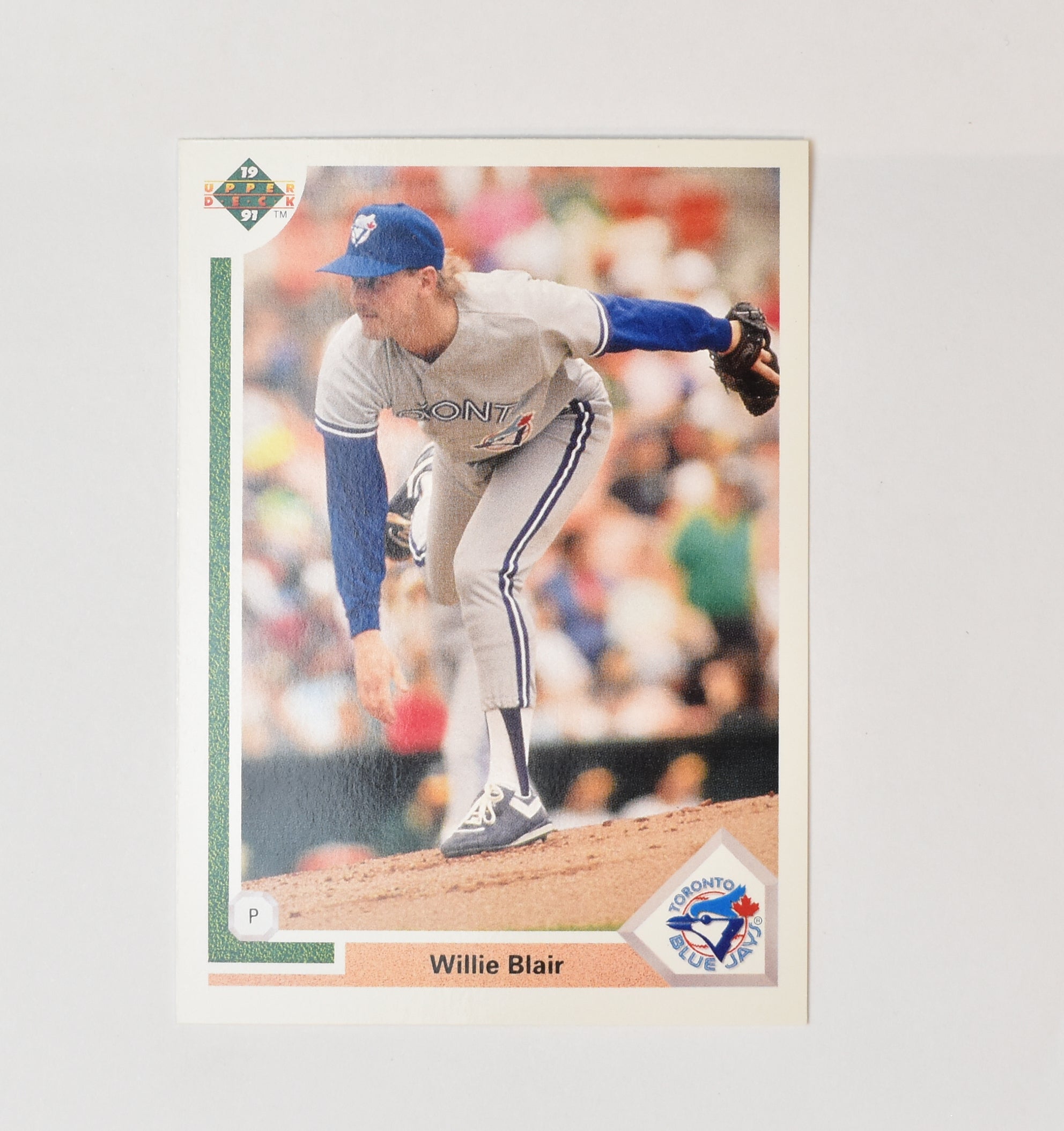Willie Blair 427 Upper Deck 1991 Baseball Card Toronto Blue Jays
