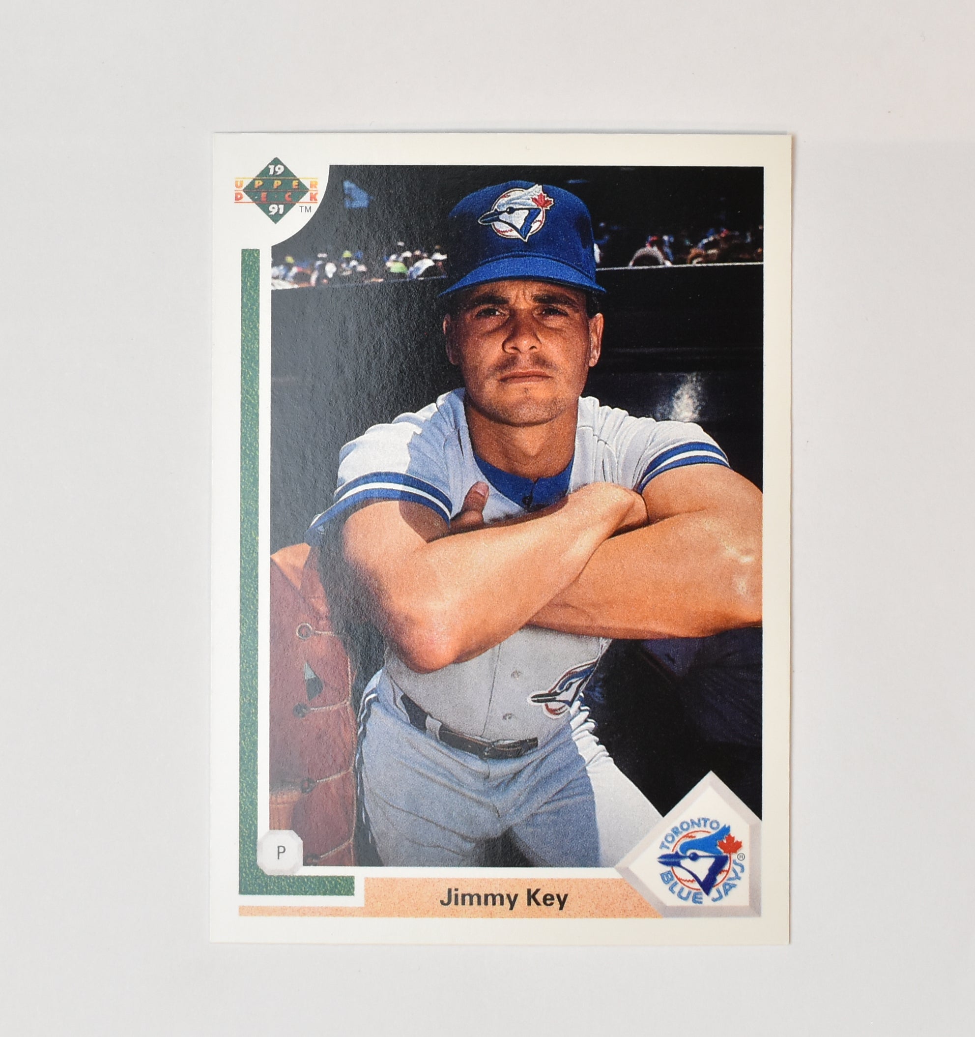 Jimmy Key 667 Upper Deck 1991 Baseball Card Toronto Blue Jays
