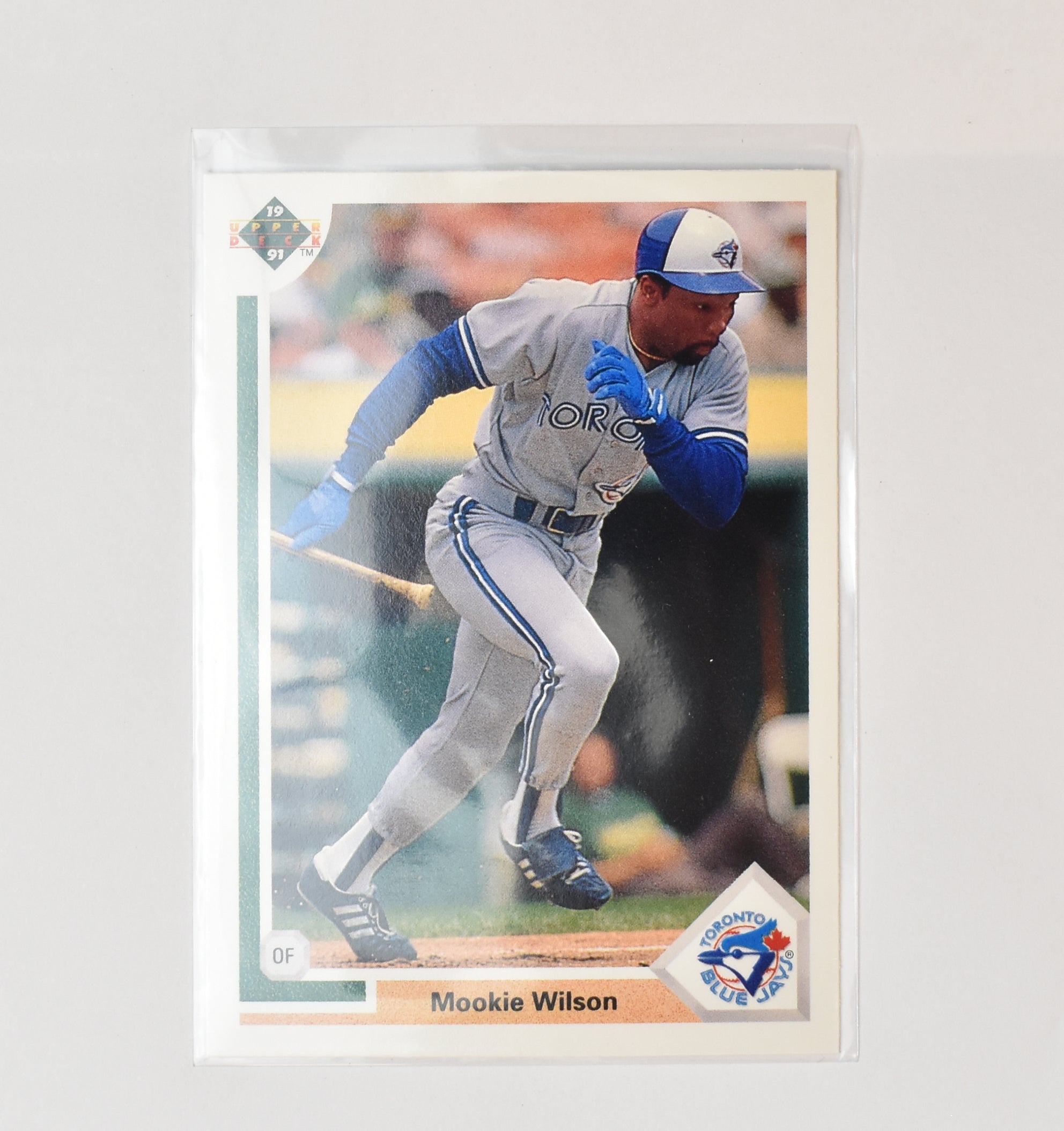 Mookie Wilson 512 Upper Deck 1991 Baseball Card Toronto Blue Jays