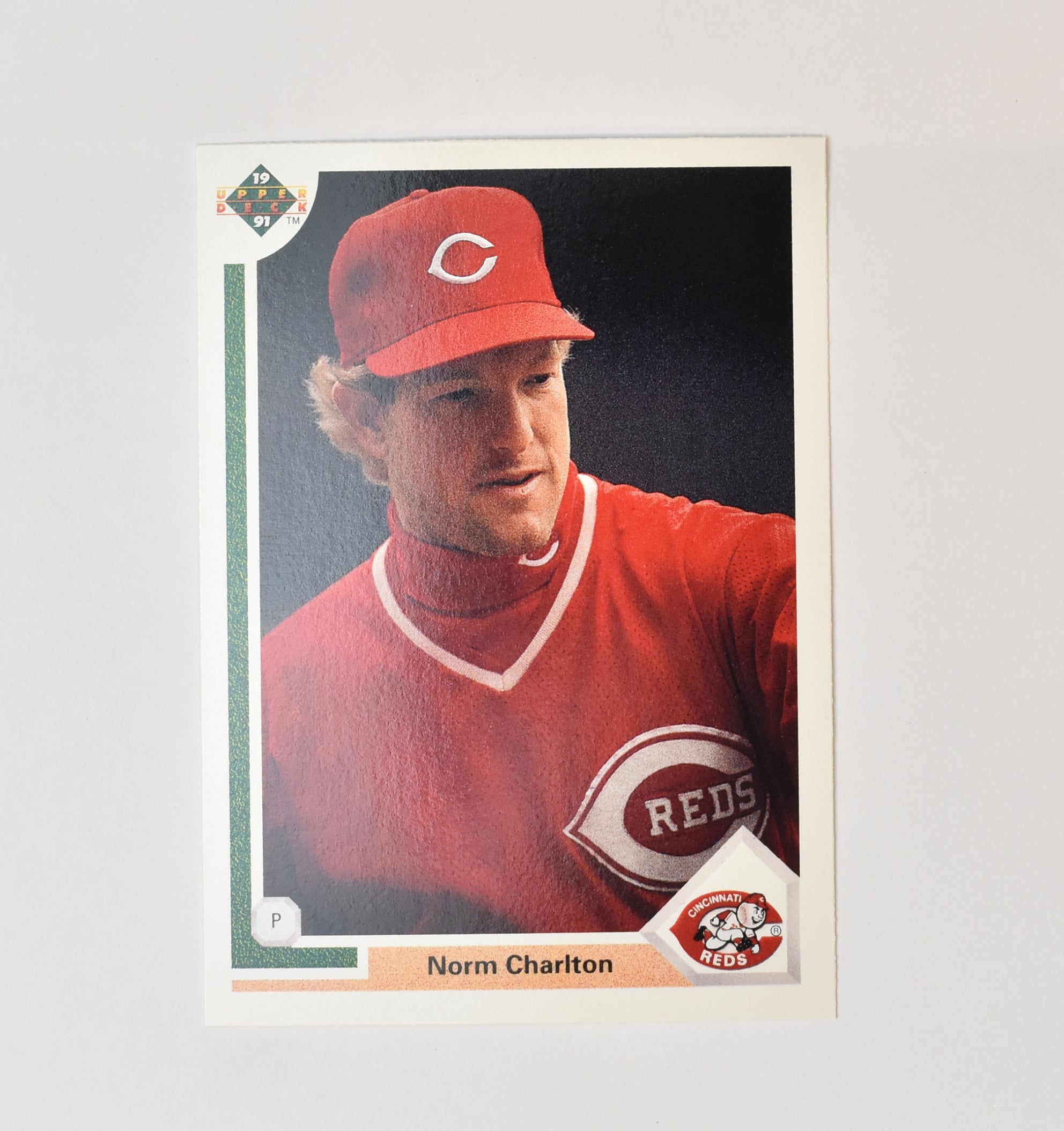 Norm Charlton 394 Upper Deck 1991 Baseball Card Cincinnati Reds