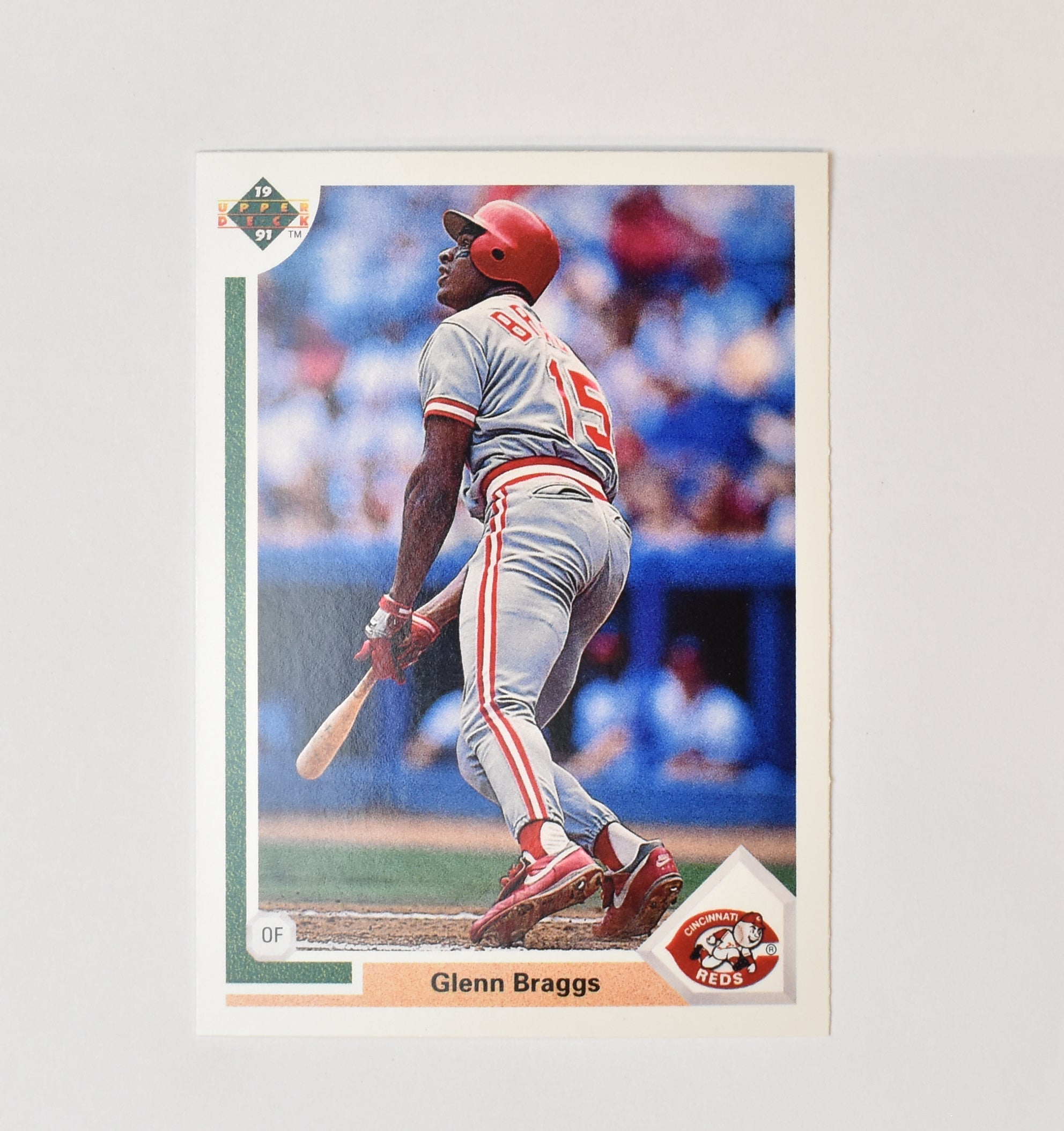 Glenn Braggs 631 Upper Deck 1991 Baseball Card Cincinnati Reds