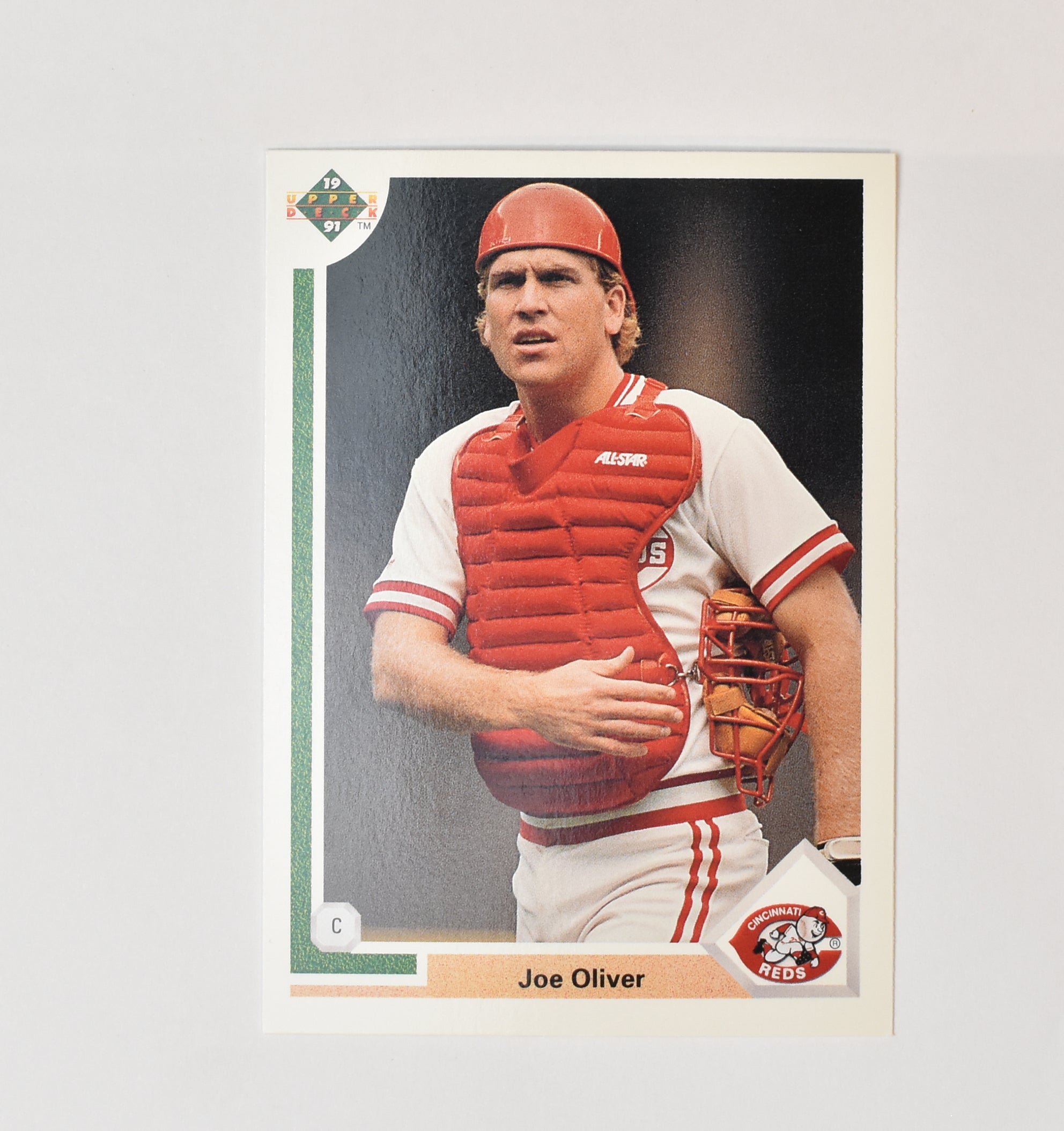 Joe Oliver 279 Upper Deck 1991 Baseball Card Cincinnati Reds