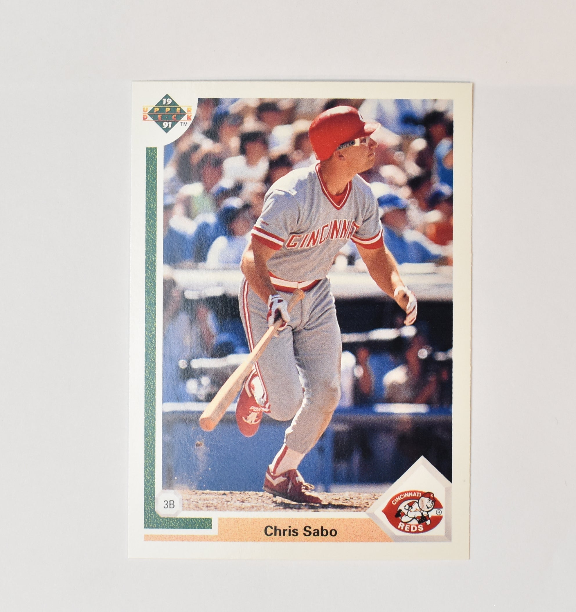 Chris Sabo 135 Upper Deck 91 Baseball Card Cincinnati Reds