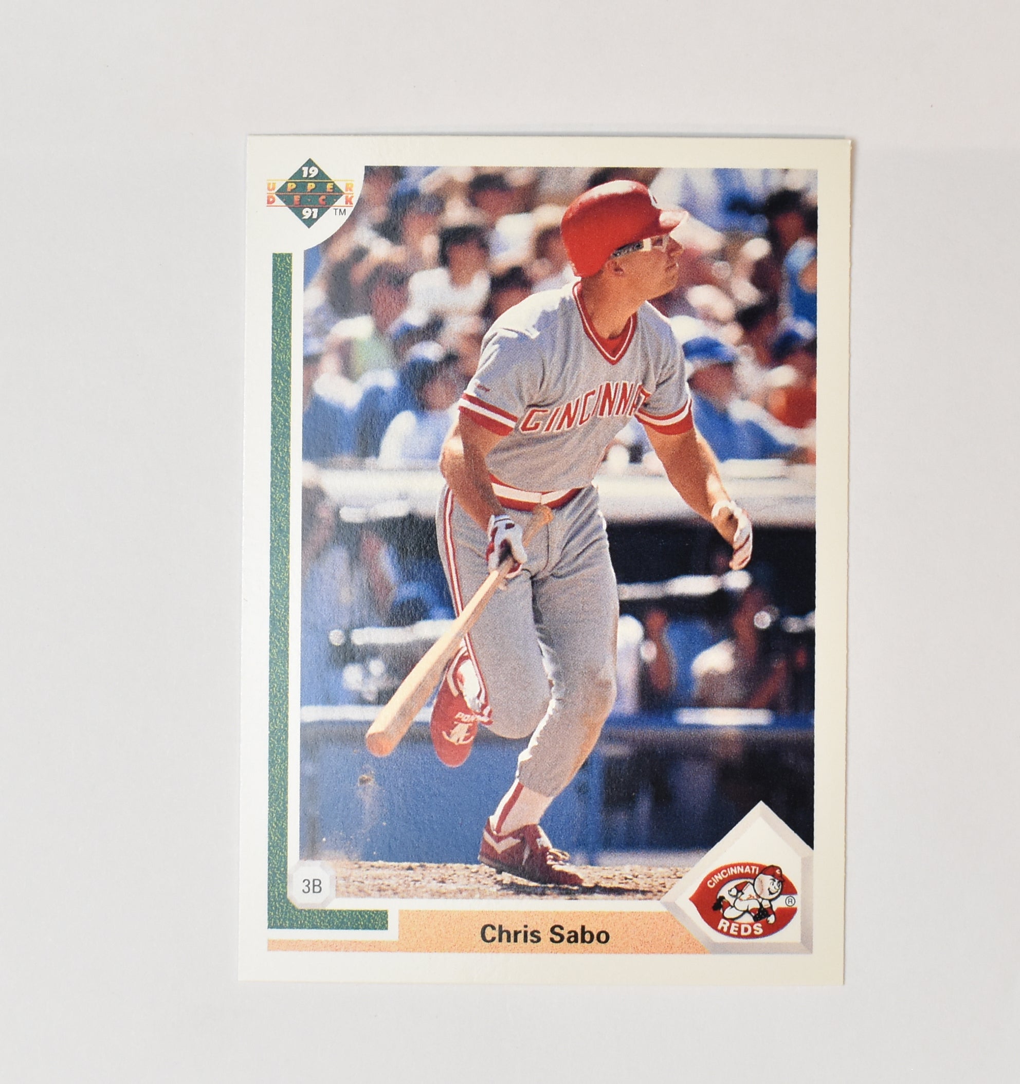 Chris Sabo 135 Upper Deck 1991 Baseball Card Cincinnati Reds