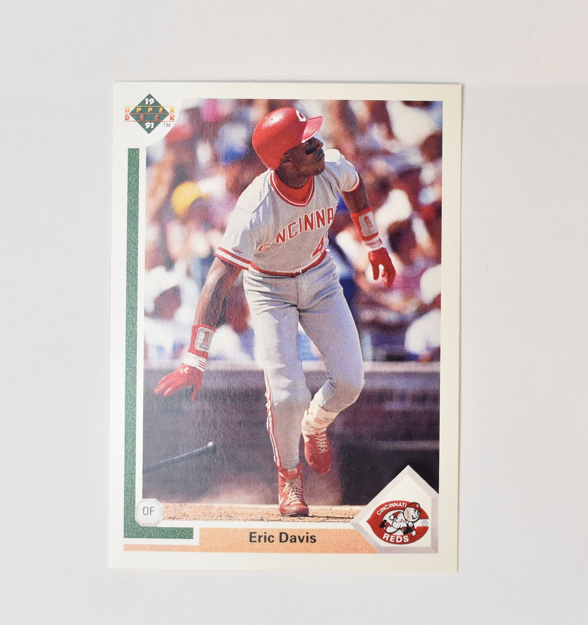 Eric Davis 335 Upper Deck 1991 Baseball Card Cincinnati Reds