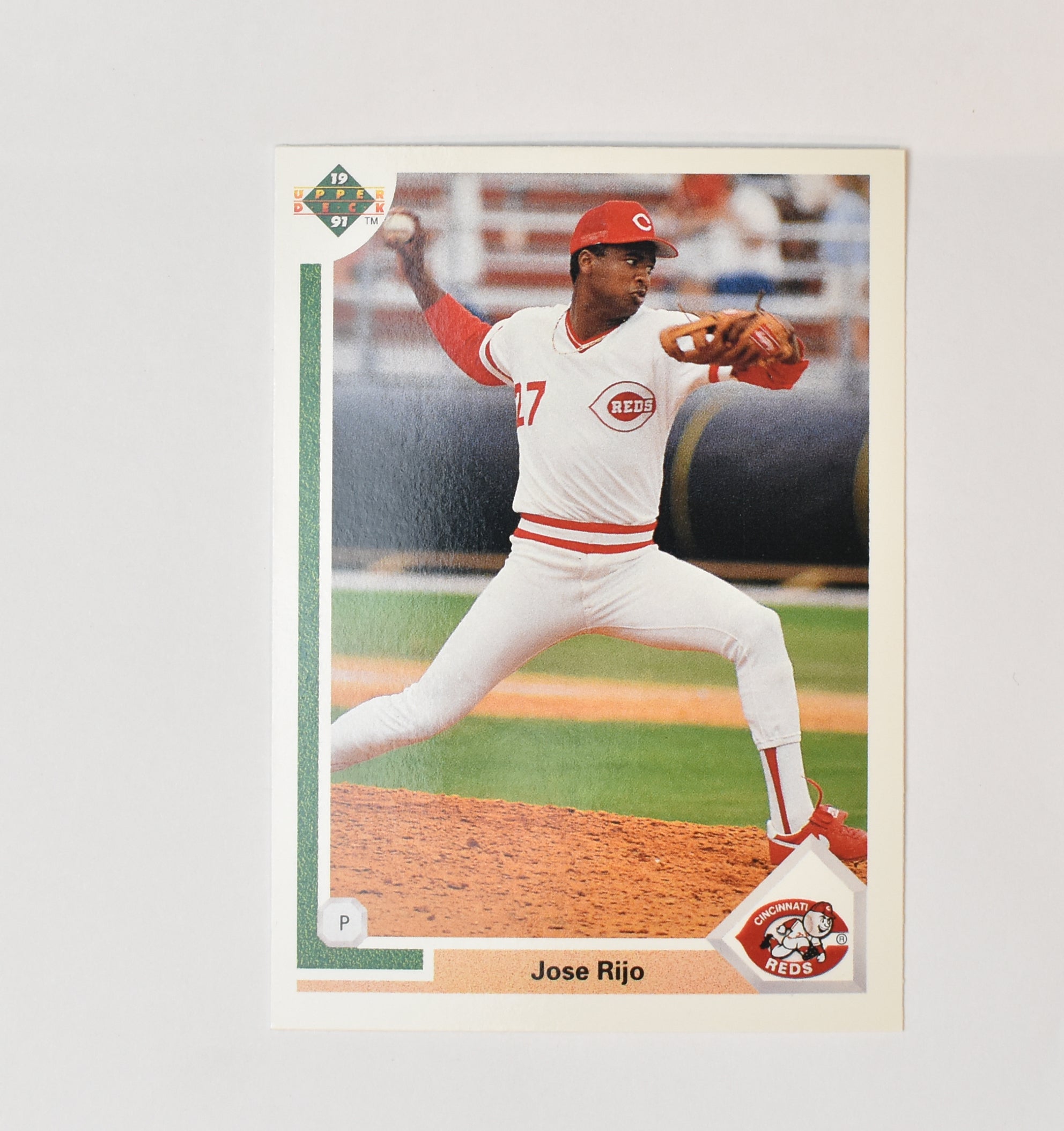Jose Rijo 298 Upper Deck 1991 Baseball Card Cincinnati Reds