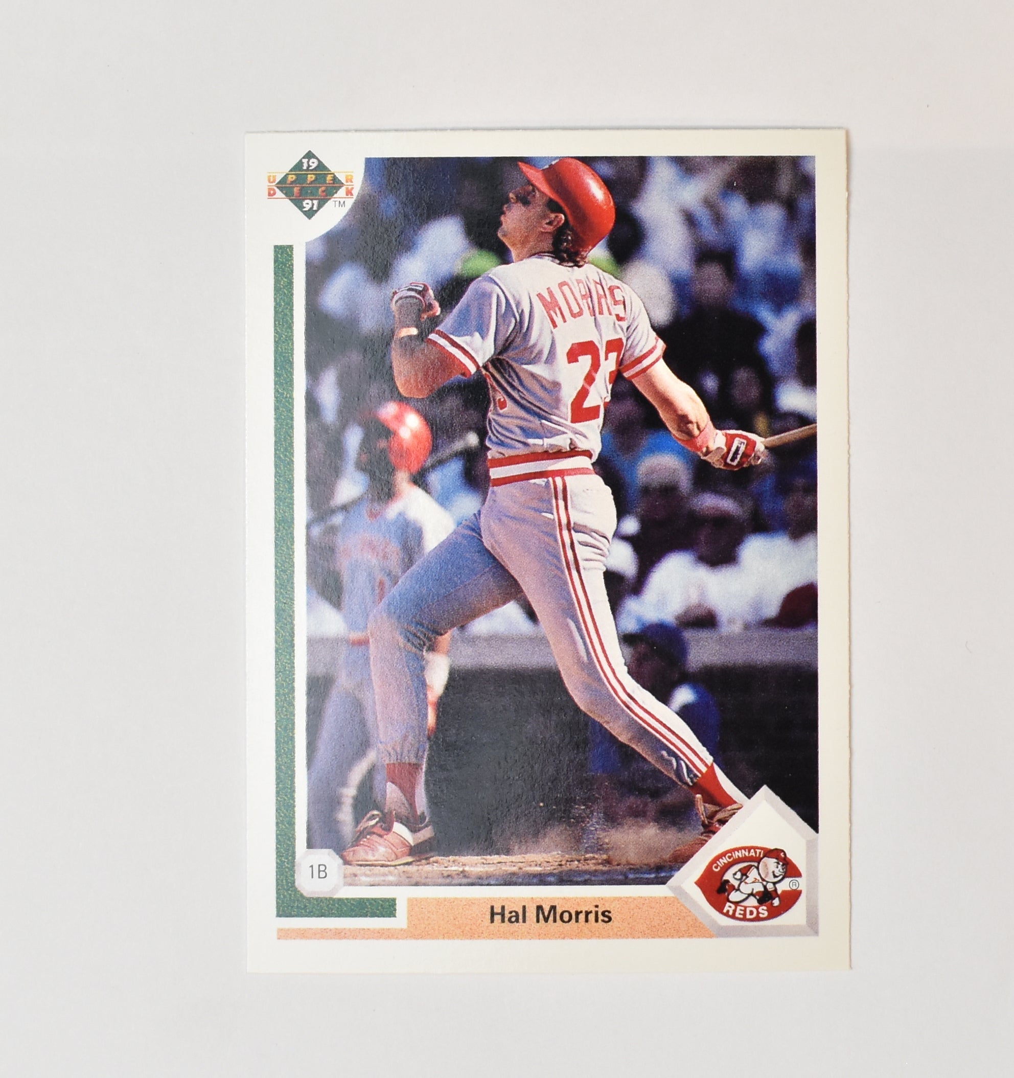 Hal Morris 351 Upper Deck 1991 Baseball Card Cincinnati Reds