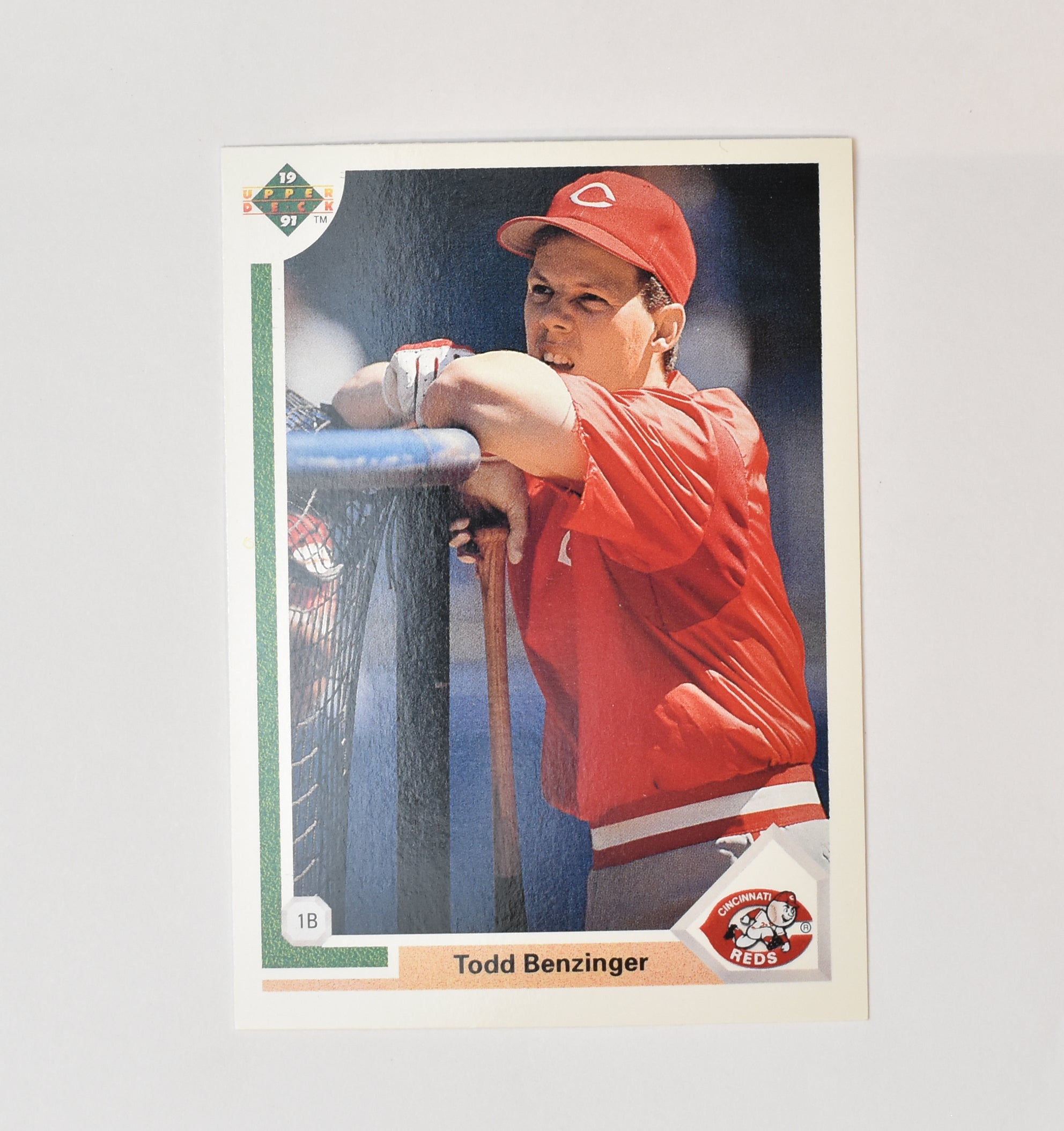 Todd Benzinger 280 Upper Deck 1991 Baseball Card Cincinnati Reds