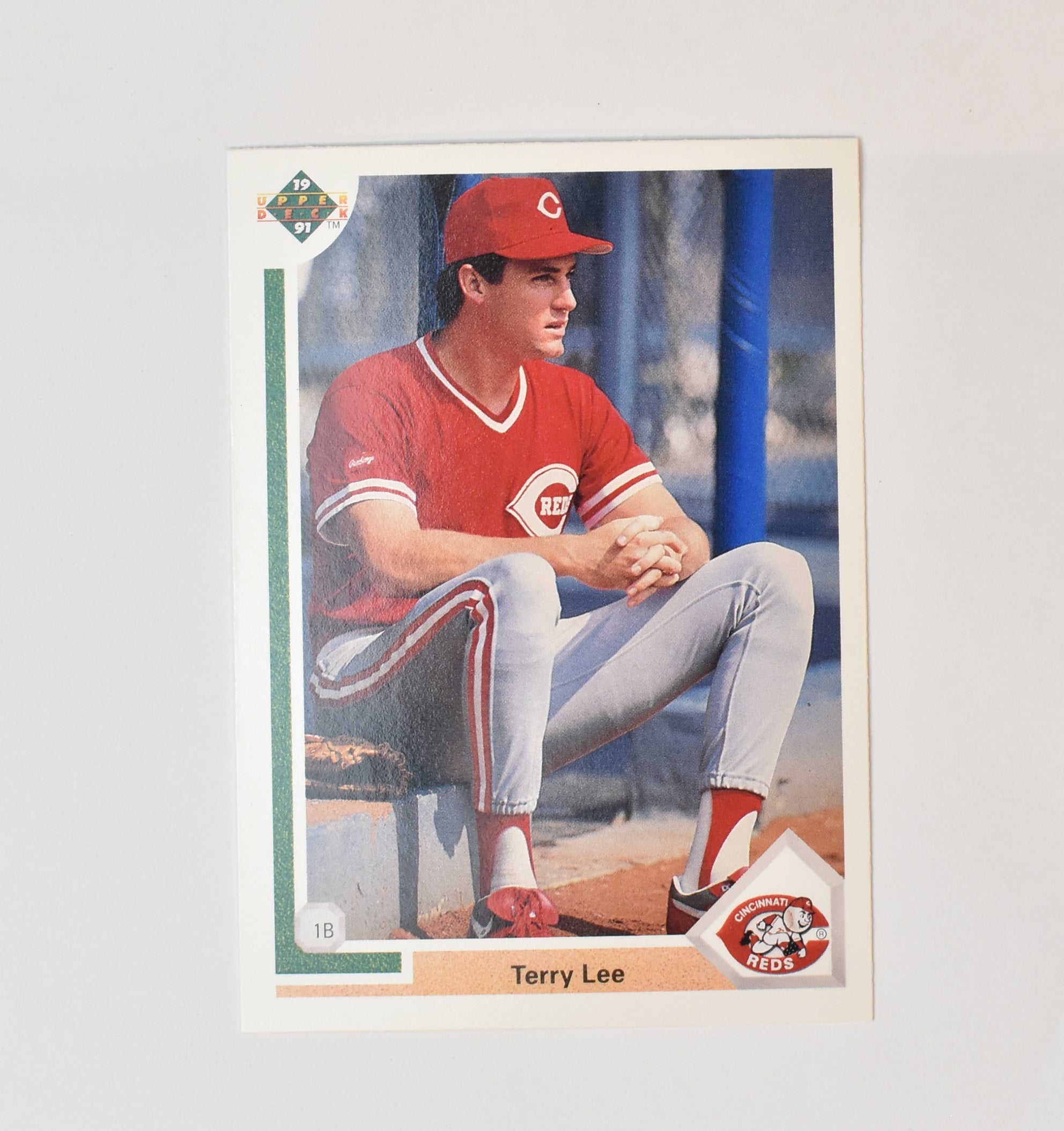 Terry Lee 37 Upper Deck 1991 Baseball Card Cincinnati Reds