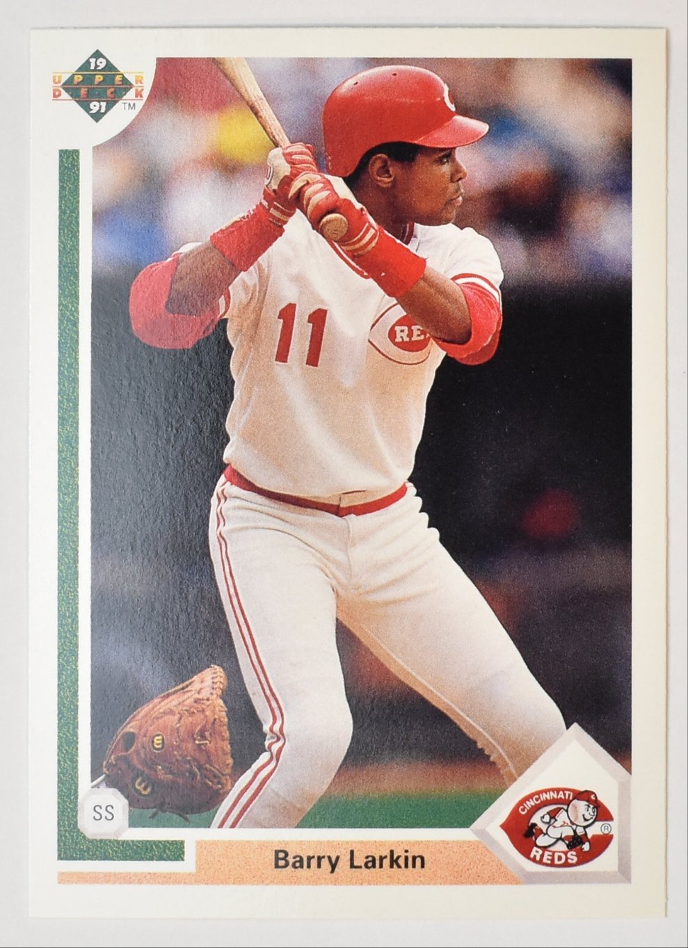 Barry Larkin 353 Upper Deck 1991 Baseball Card Cincinnati Reds
