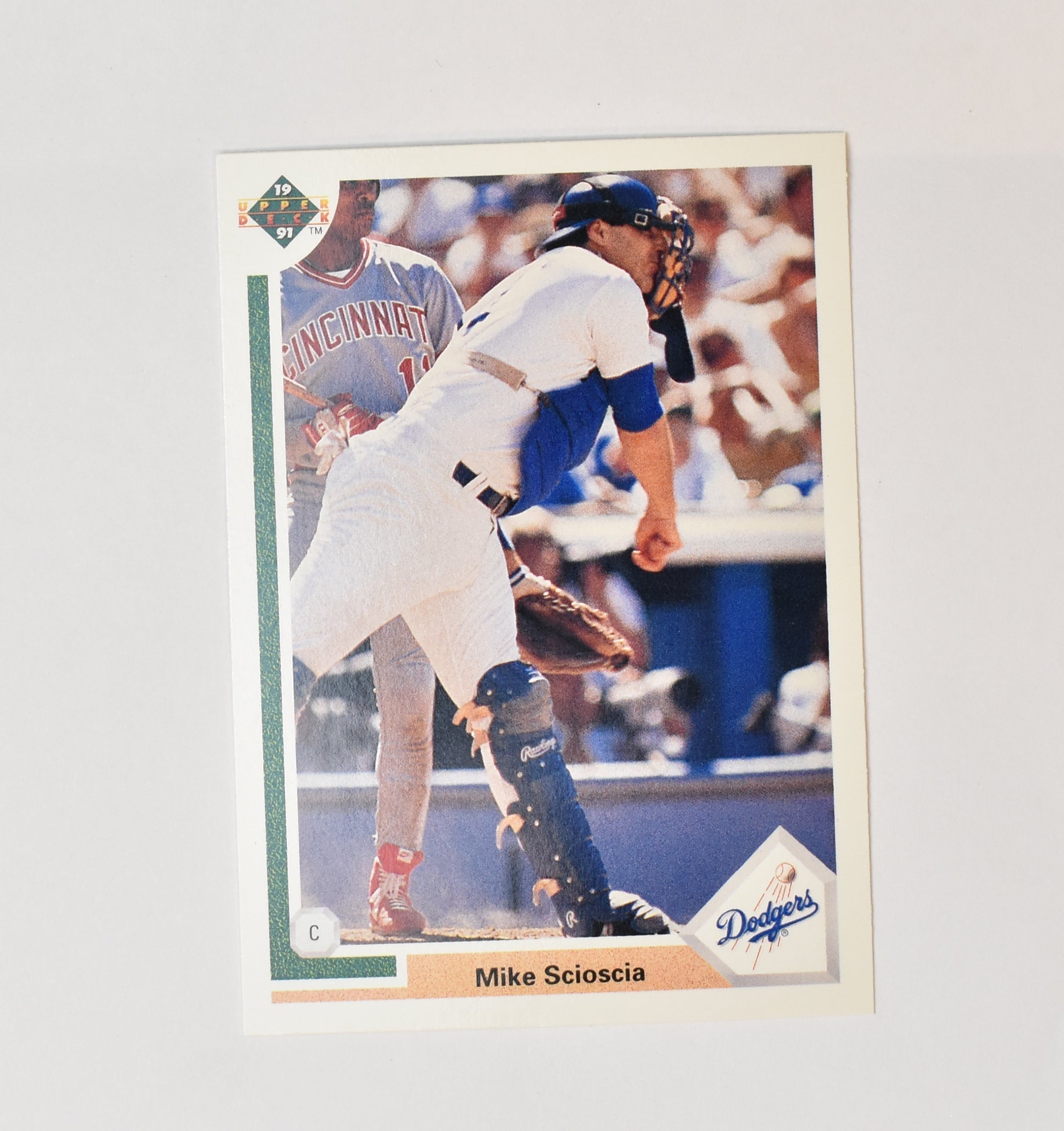 Mike Scioscia 139 Upper Deck 1991 Baseball Card Los Angeles Dodgers