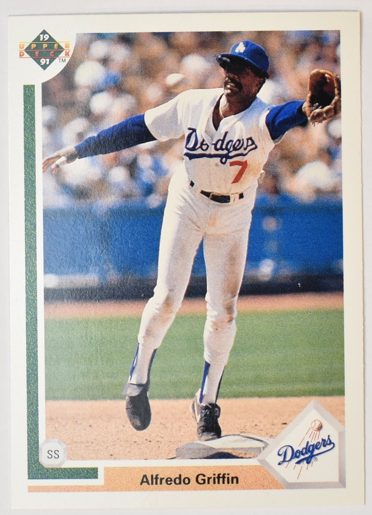 Alfredo Griffin 119 Upper Deck 1991 Baseball Card Los Angeles Dodgers