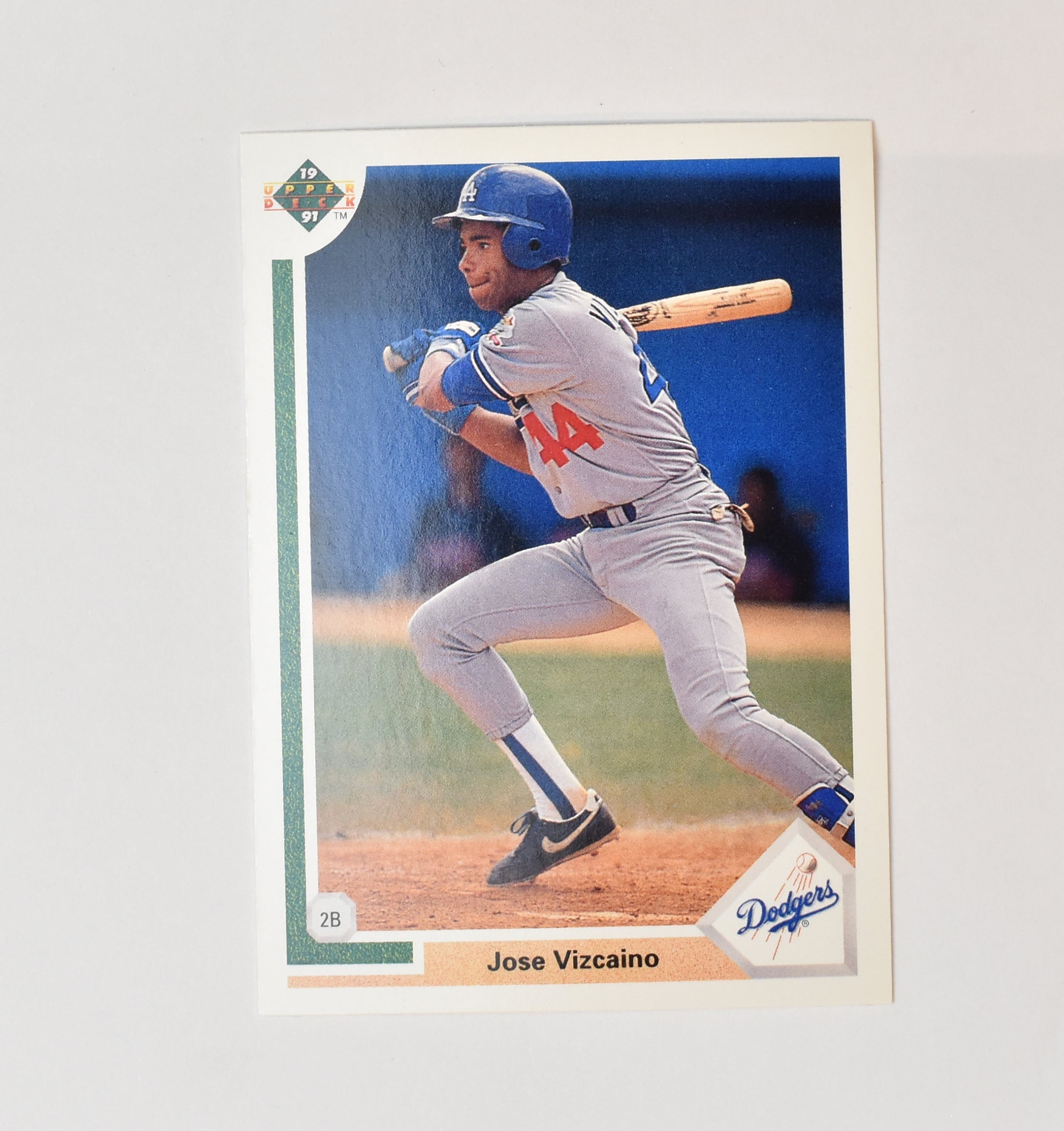 Jose Vizcaino 580 Upper Deck 1991 Baseball Card Los Angeles Dodgers