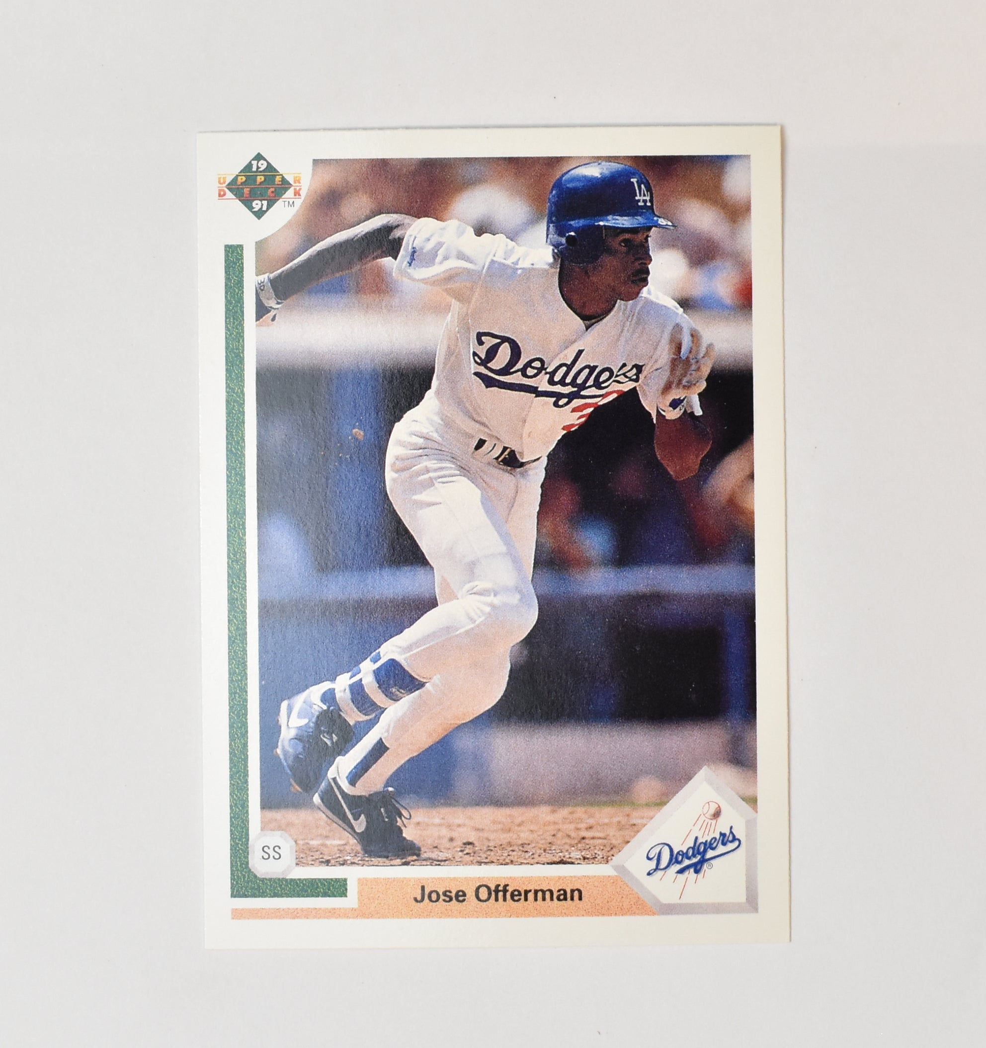 Jose Offerman 356 Upper Deck 1991 Baseball Card Los Angeles Dodgers