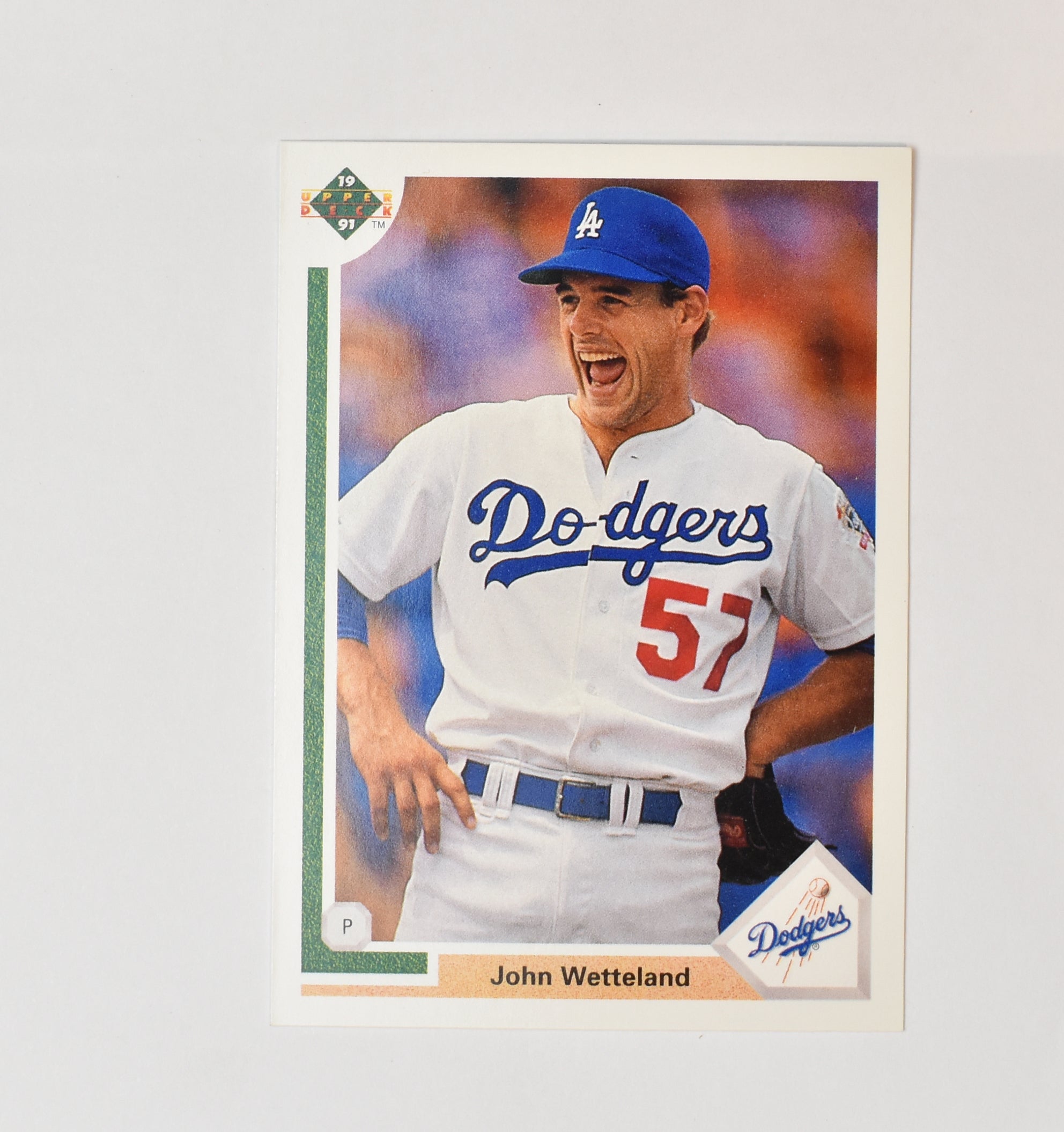 John Wetteland 668 Upper Deck 91 Baseball Card Los Angeles Dodgers