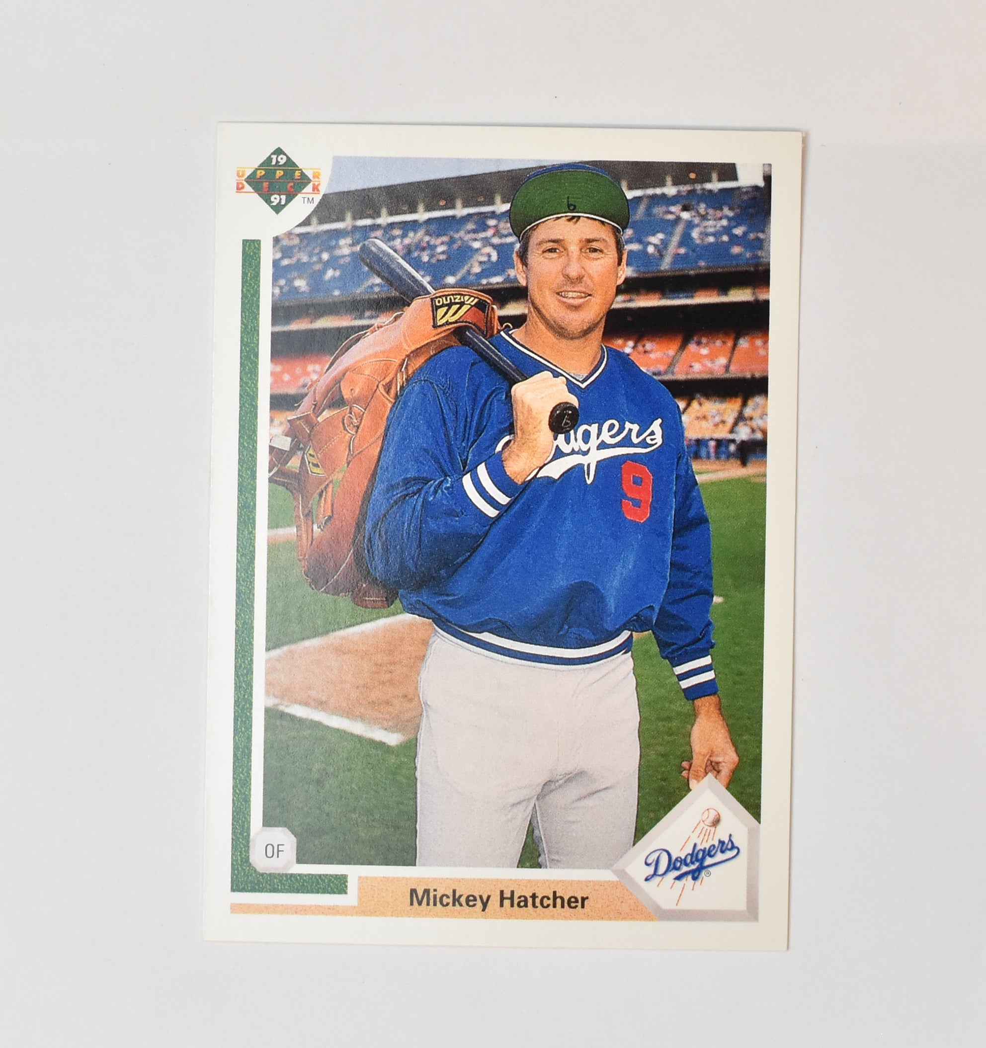 Mickey Hatcher 666 Upper Deck 1991 Baseball Card Los Angeles Dodgers