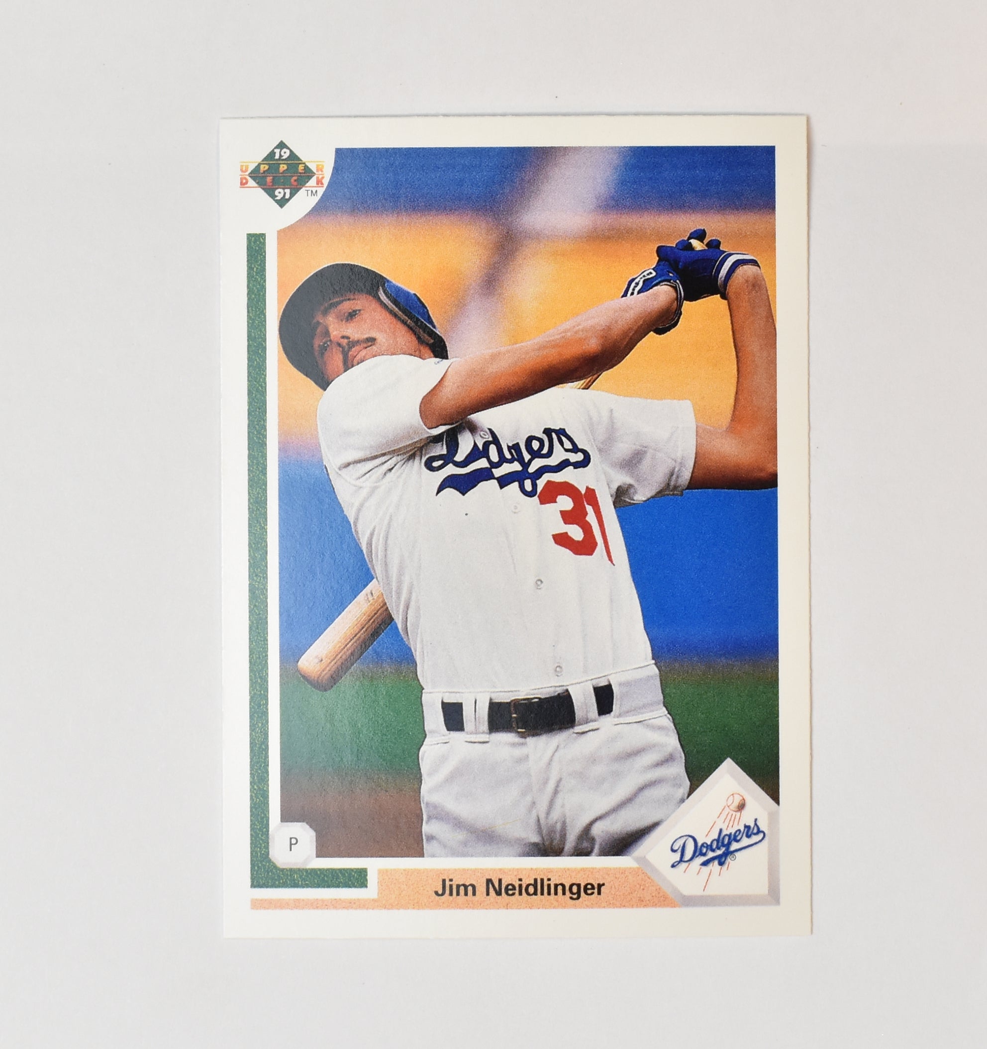 Jim Neidlinger 632 Upper Deck 1991 Baseball Card Los Angeles Dodgers