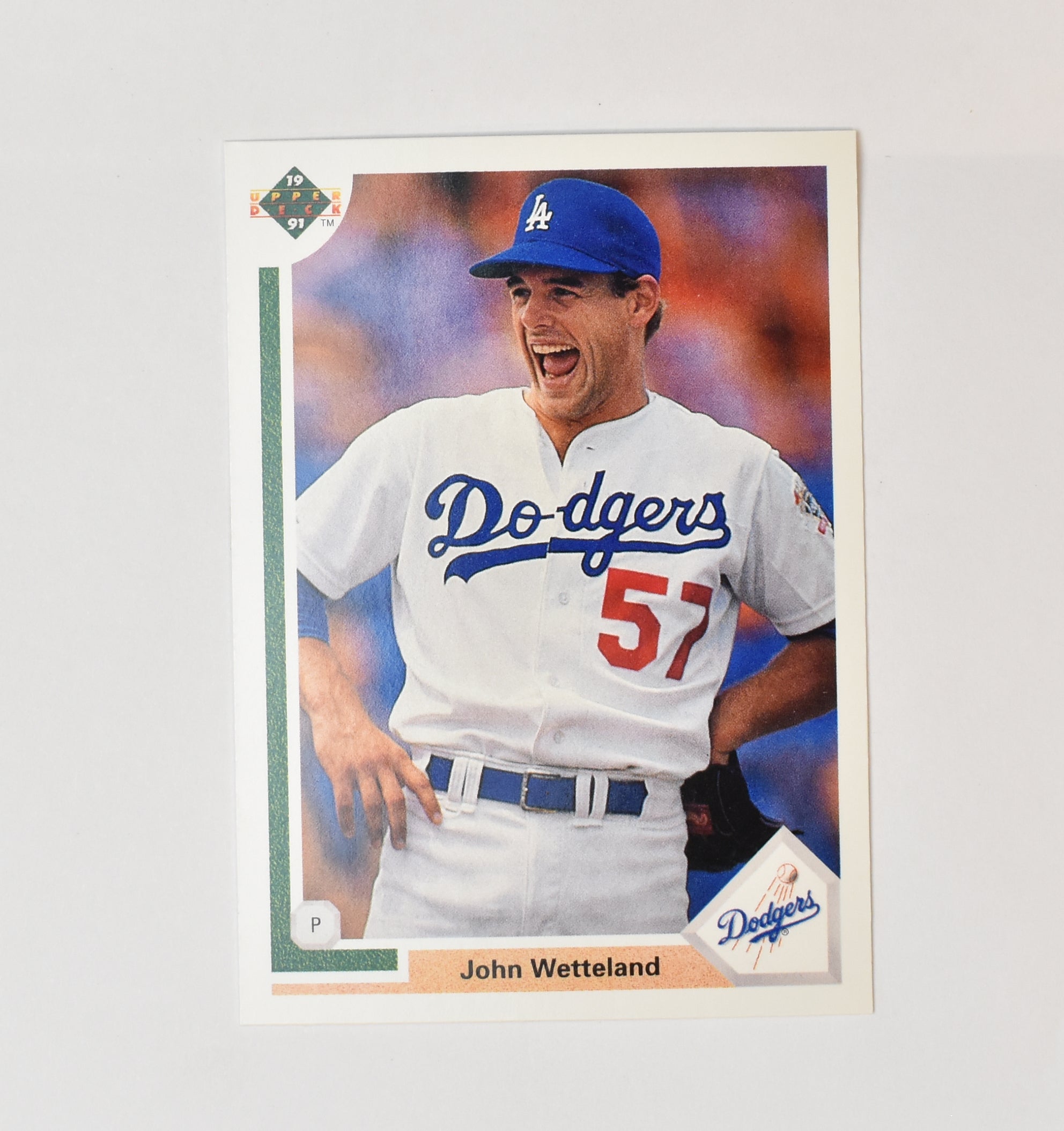 John Wetteland 668 Upper Deck 1991 Baseball Card Los Angeles