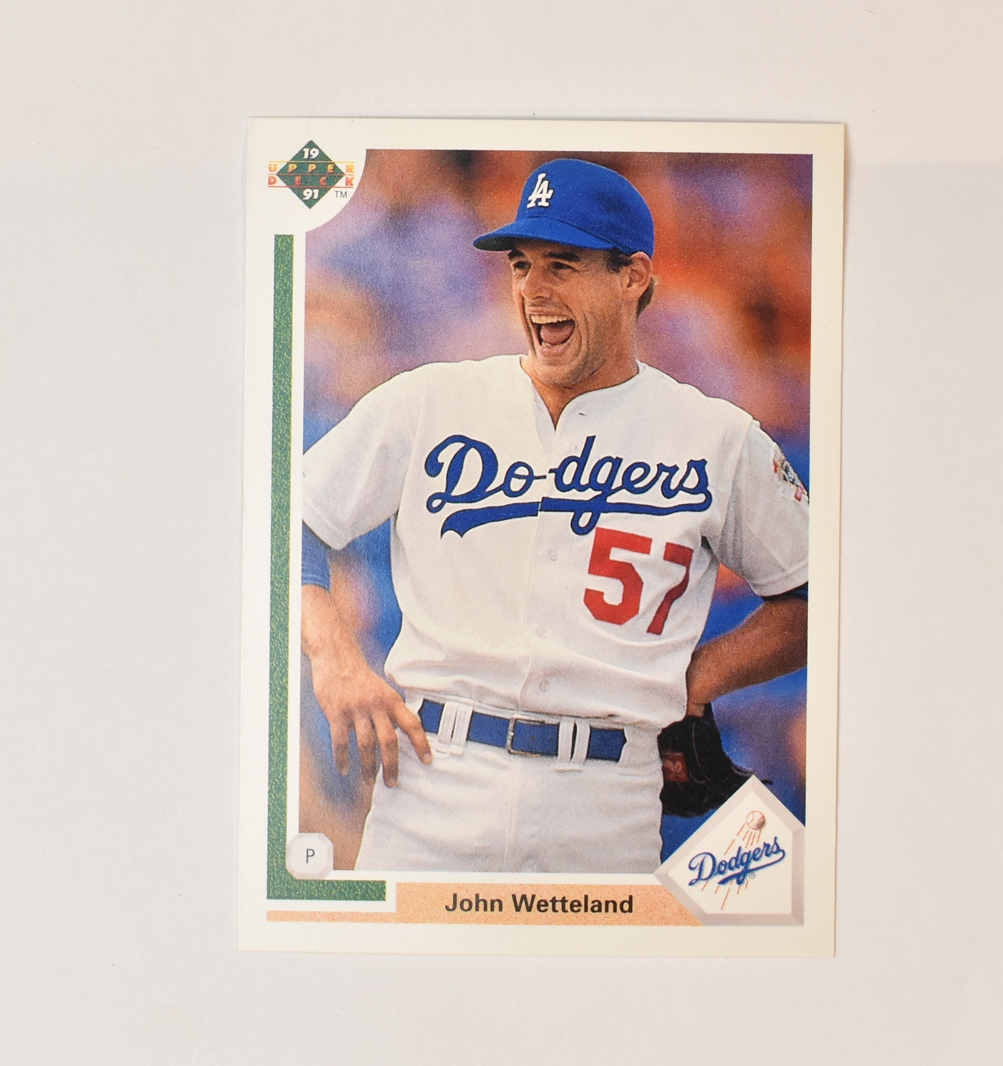 John Wetteland 668 Upper Deck 1991 Baseball Card Los Angeles Dodgers