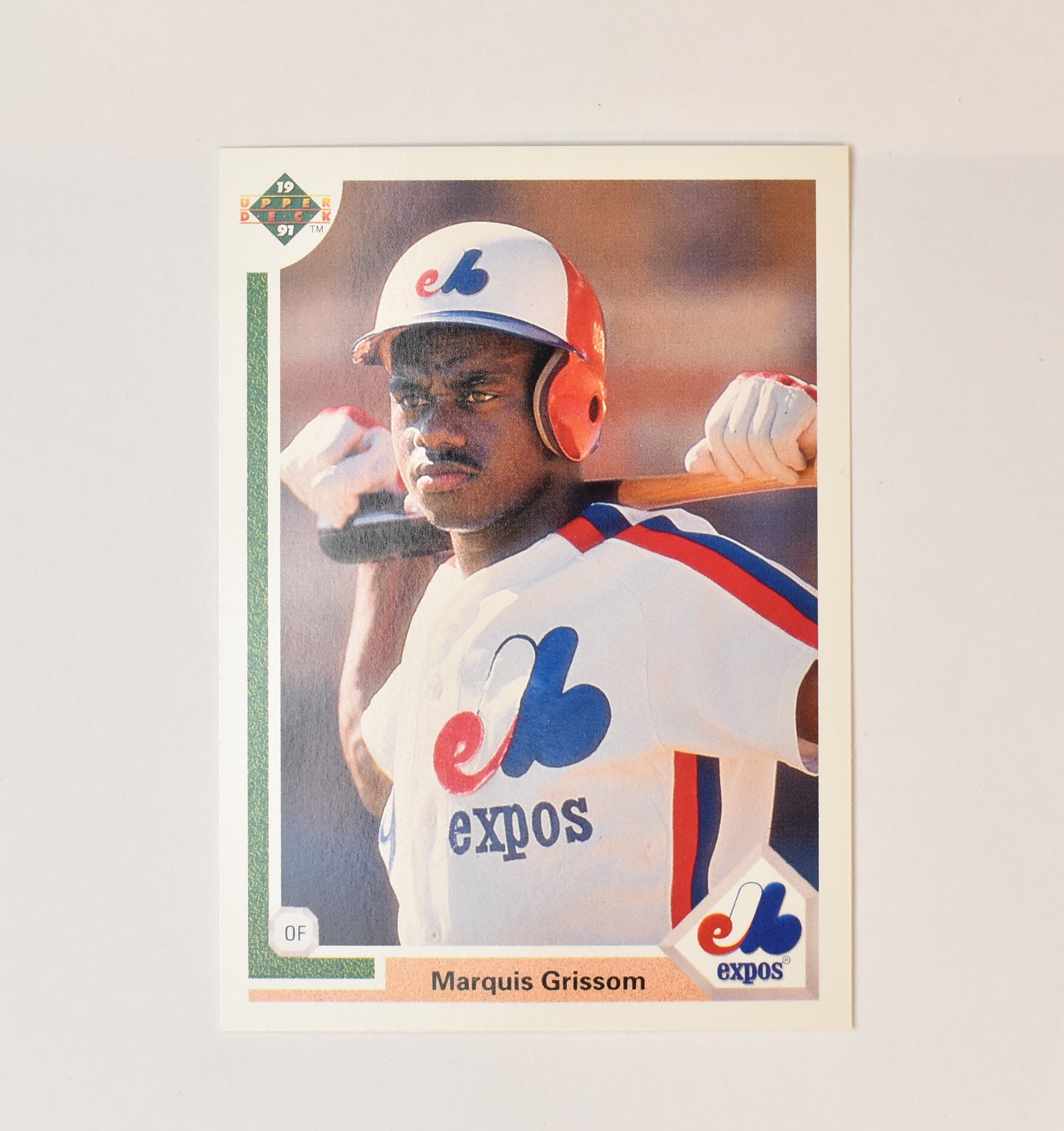 Marquis Grissom 477 Upper Deck 1991 Baseball Card Montreal Expos