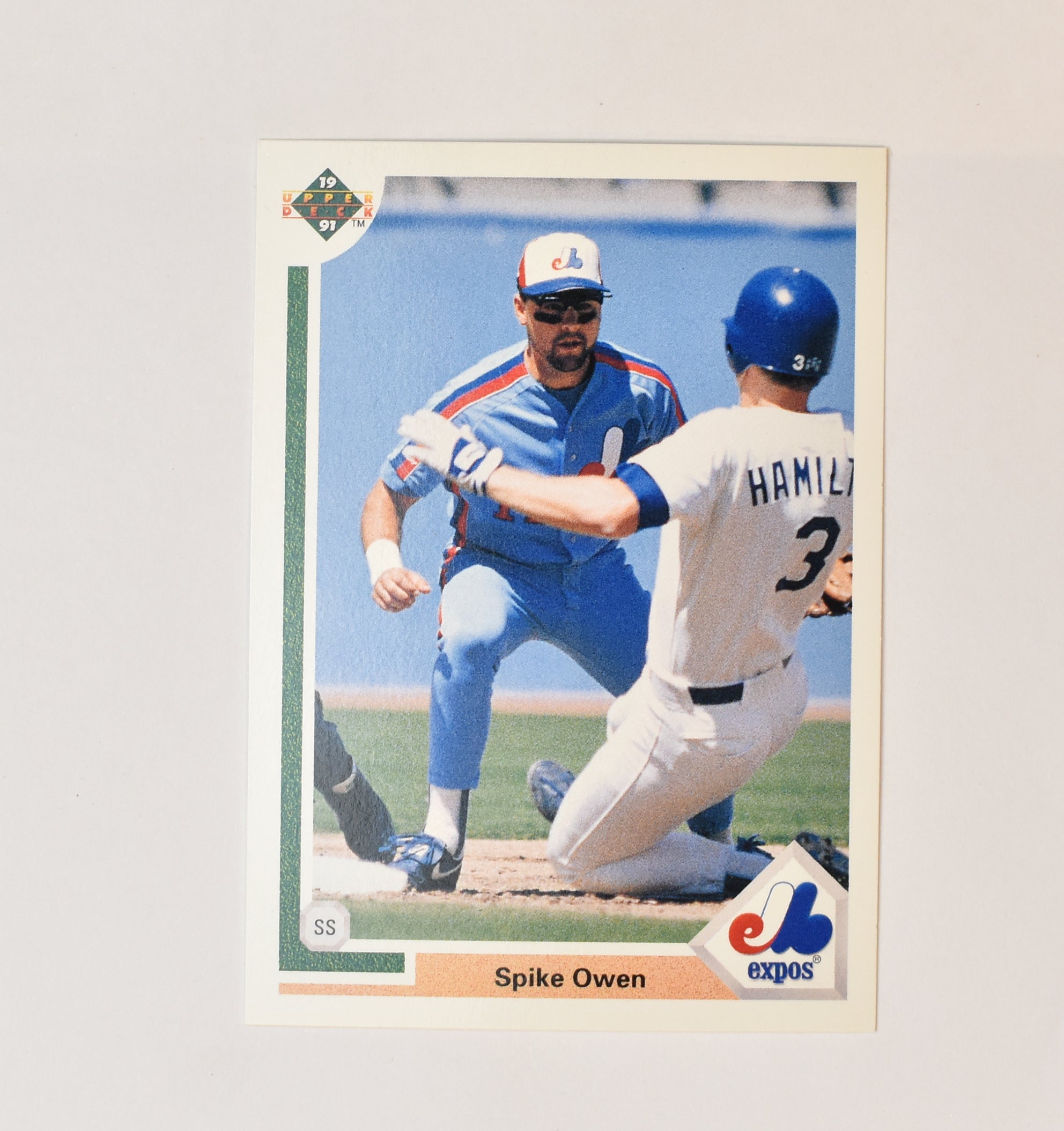 Spike Owen 189 Upper Deck 1991 Baseball Card Montreal Expos