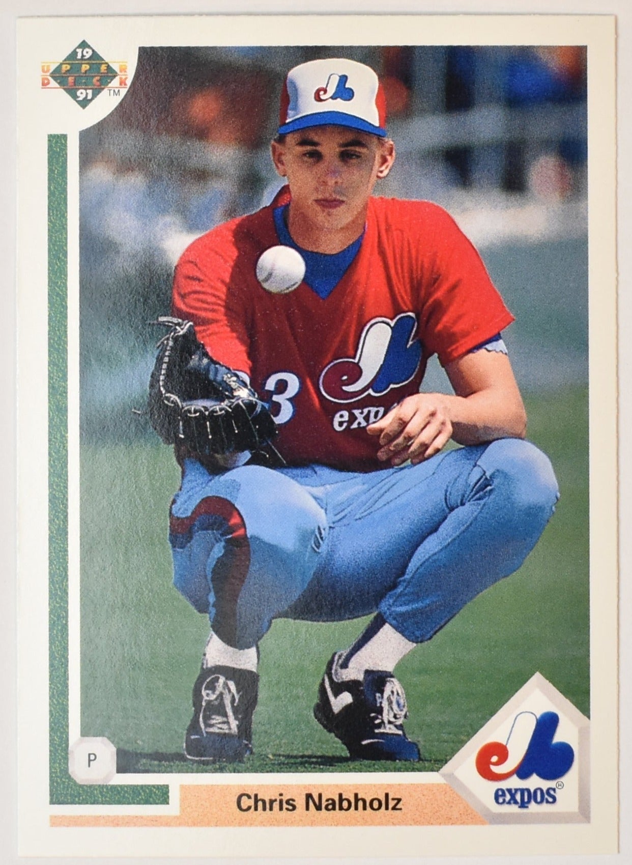 Chris Nabholz 538 Upper Deck 1991 Baseball Card Montreal Expos