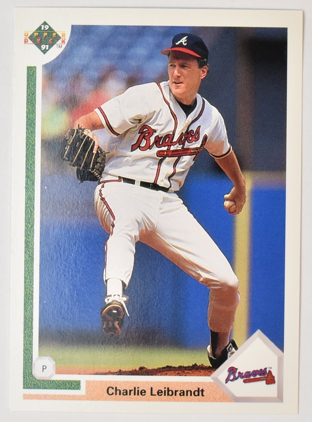 Charlie Leibrandt 460 Upper Deck Baseball Card 1991 Atlanta Braves