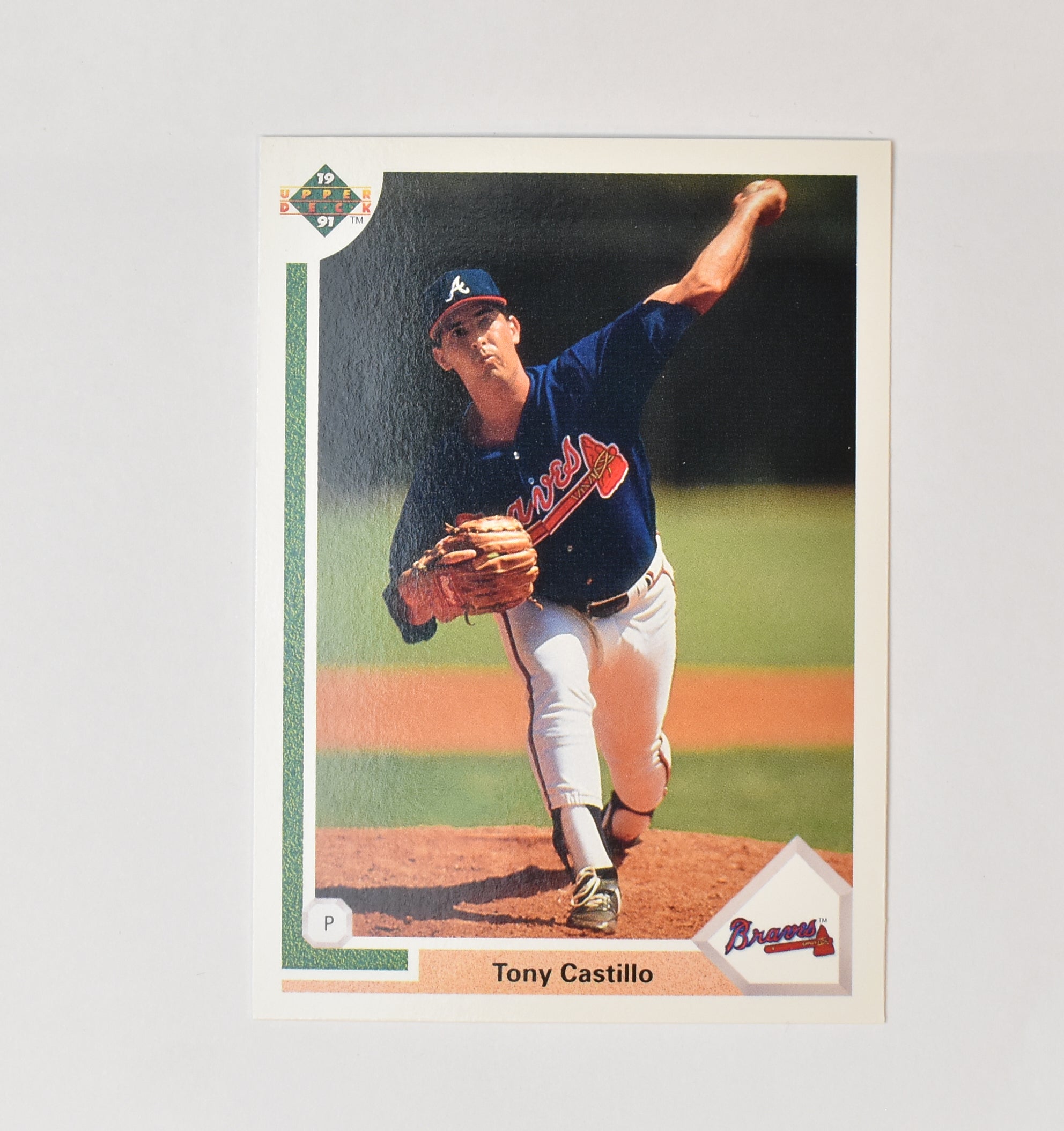 Tony Castillo 458 Upper Deck Baseball Card 1991 Atlanta Braves