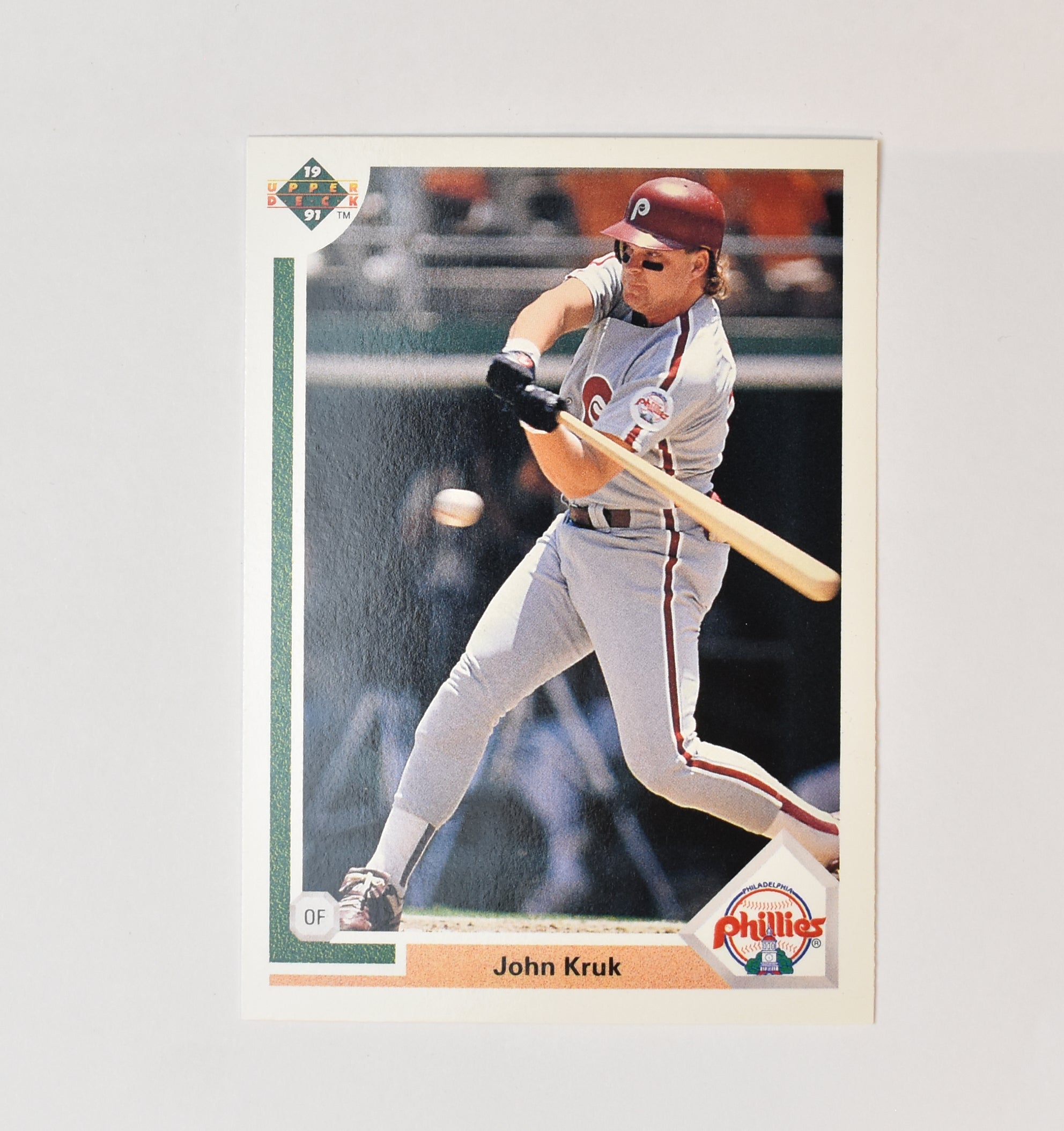 John Kruk 199 Upper Deck 1991 Baseball Card Philadelphia Phillies
