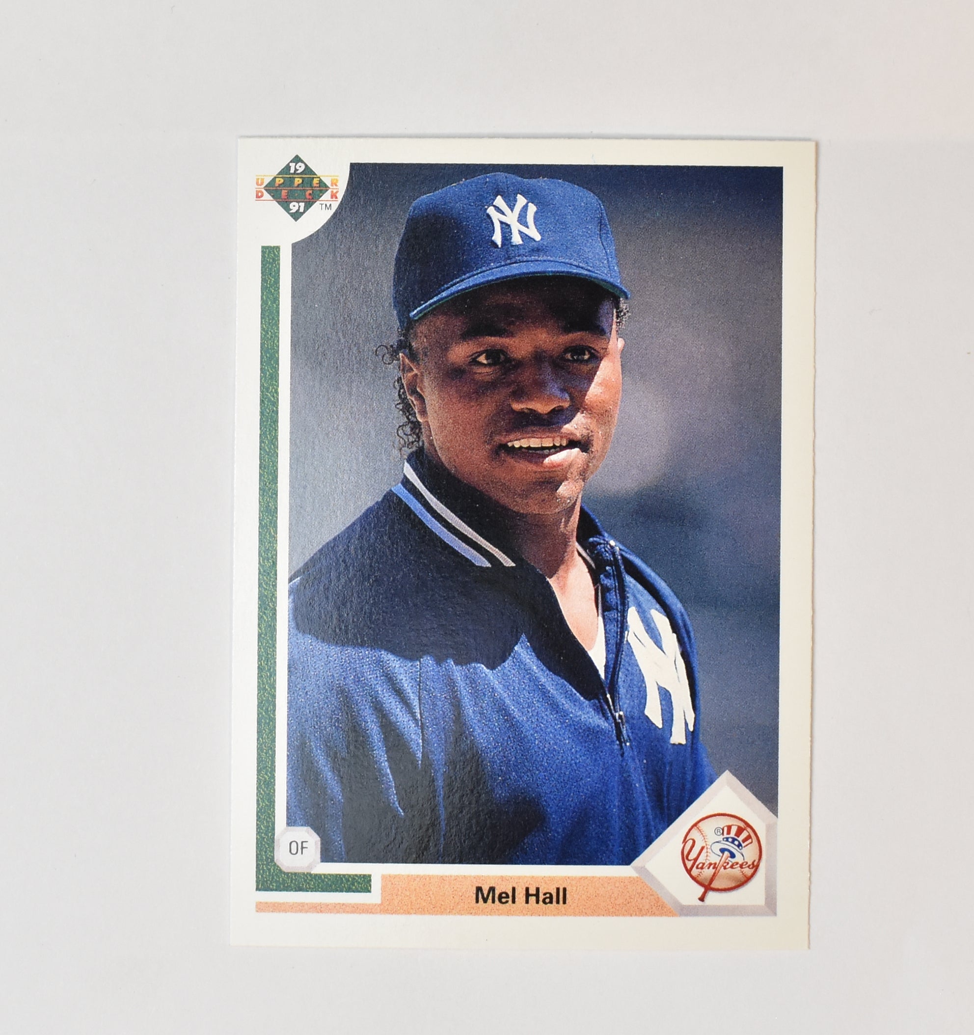 Mel Hall 392 Upper Deck 1991 Baseball Card New York Yankees