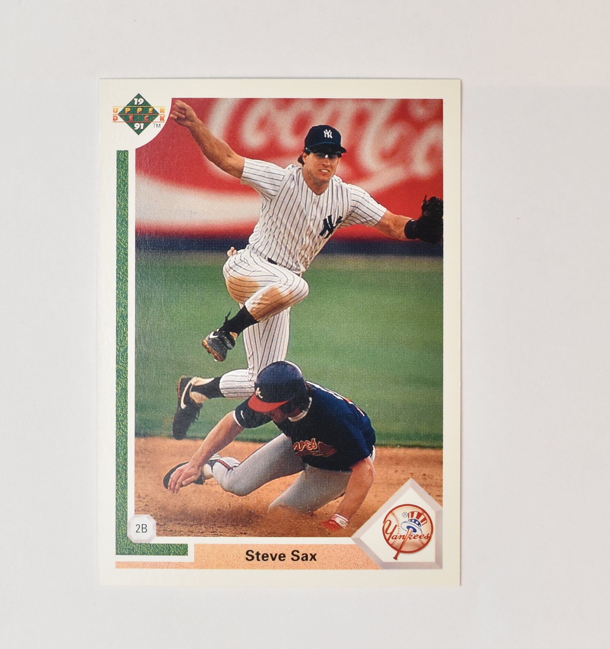 Steve Sax 464 Upper Deck 1991 Baseball Card New York Yankees