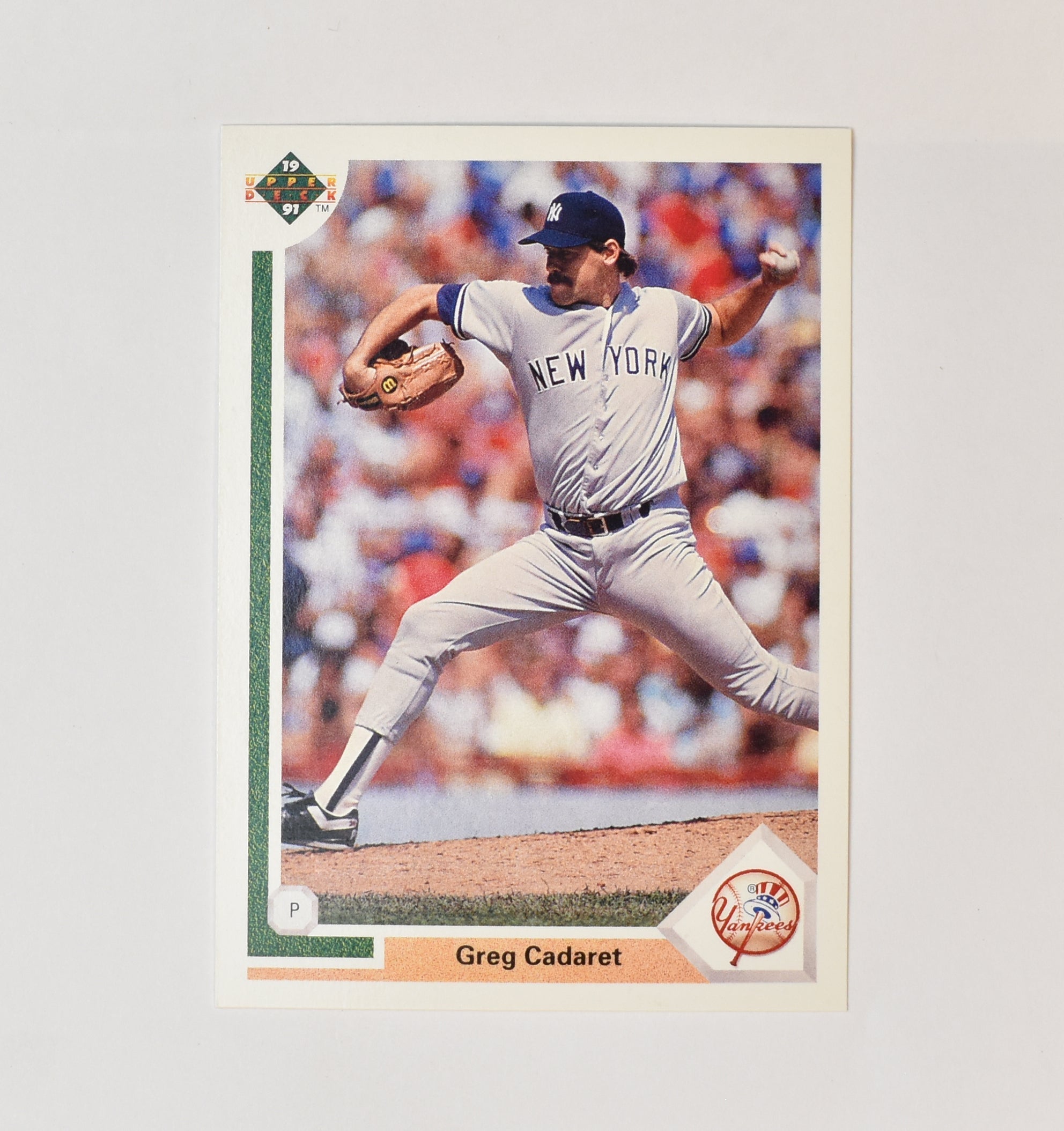 Greg Cadaret 343 Upper Deck 1991 Baseball Card New York Yankees