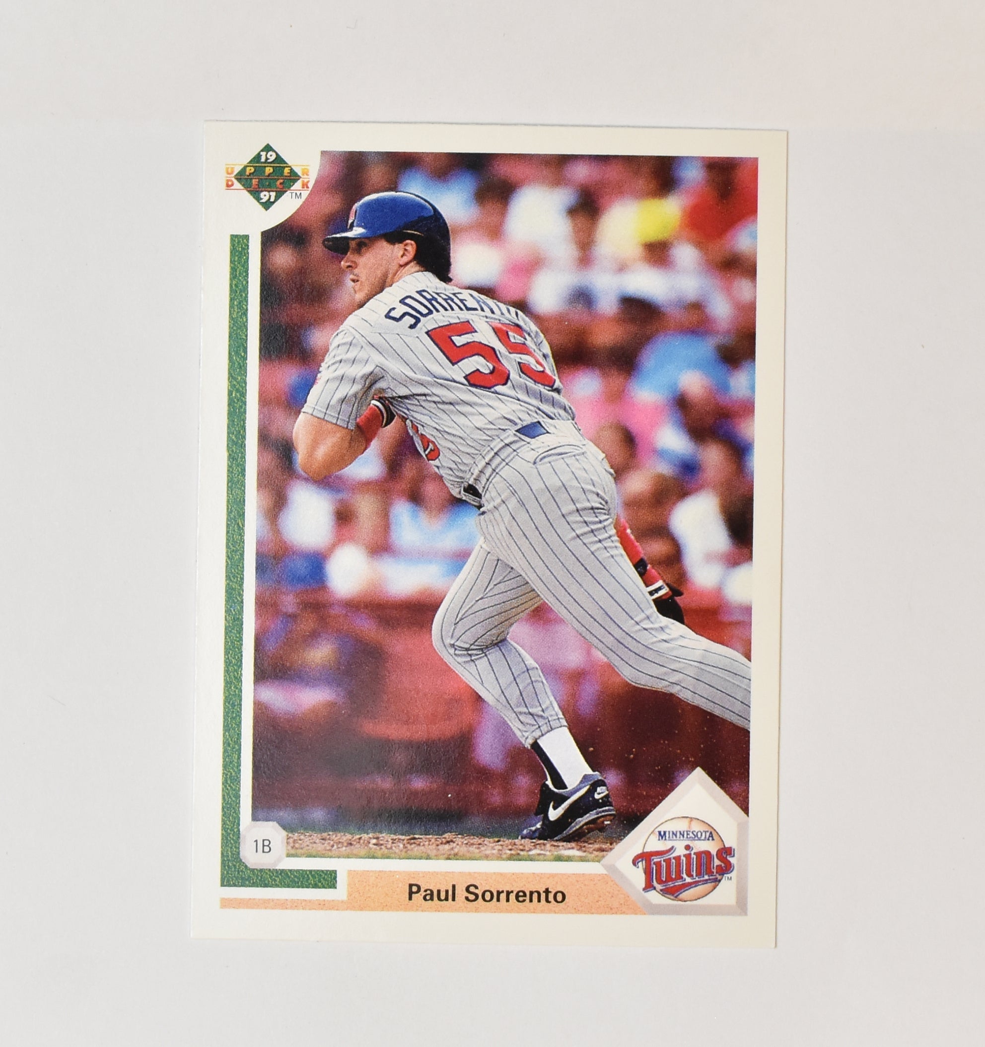 Paul Sorrento 680 Upper Deck 1991 Baseball Card Minnesota Twins