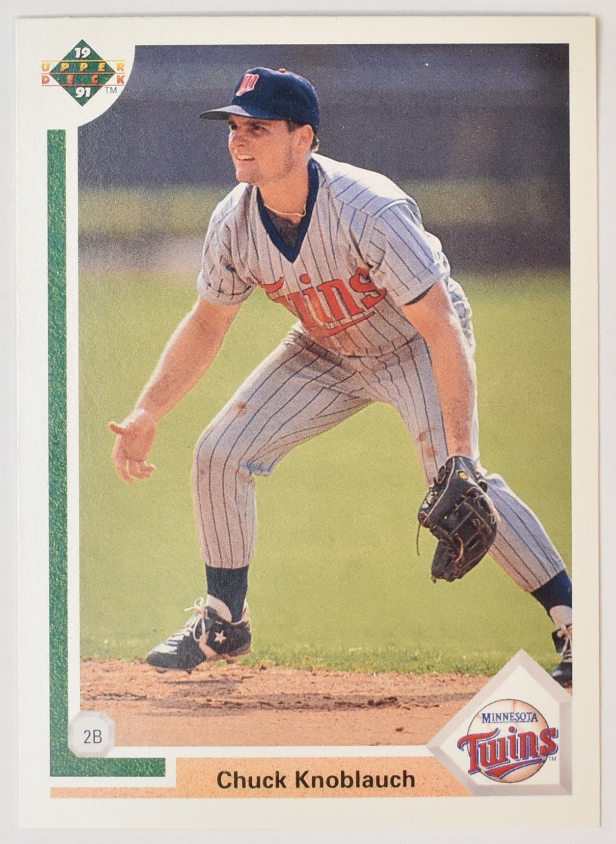 Chuck Knoblauch 40 Upper Deck 1991 Baseball Card Minnesota Twins